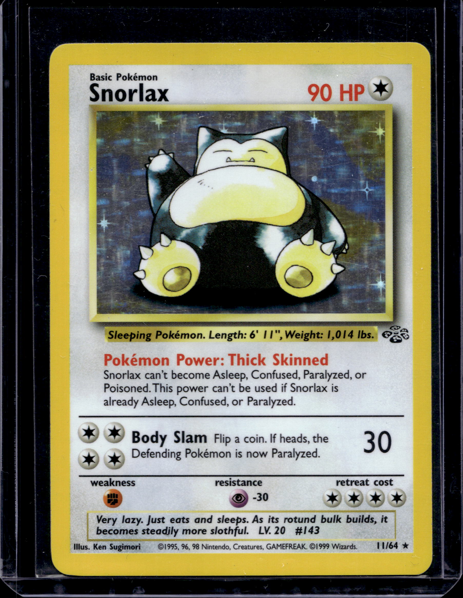 Snorlax 11/64 Raw RookieLegends