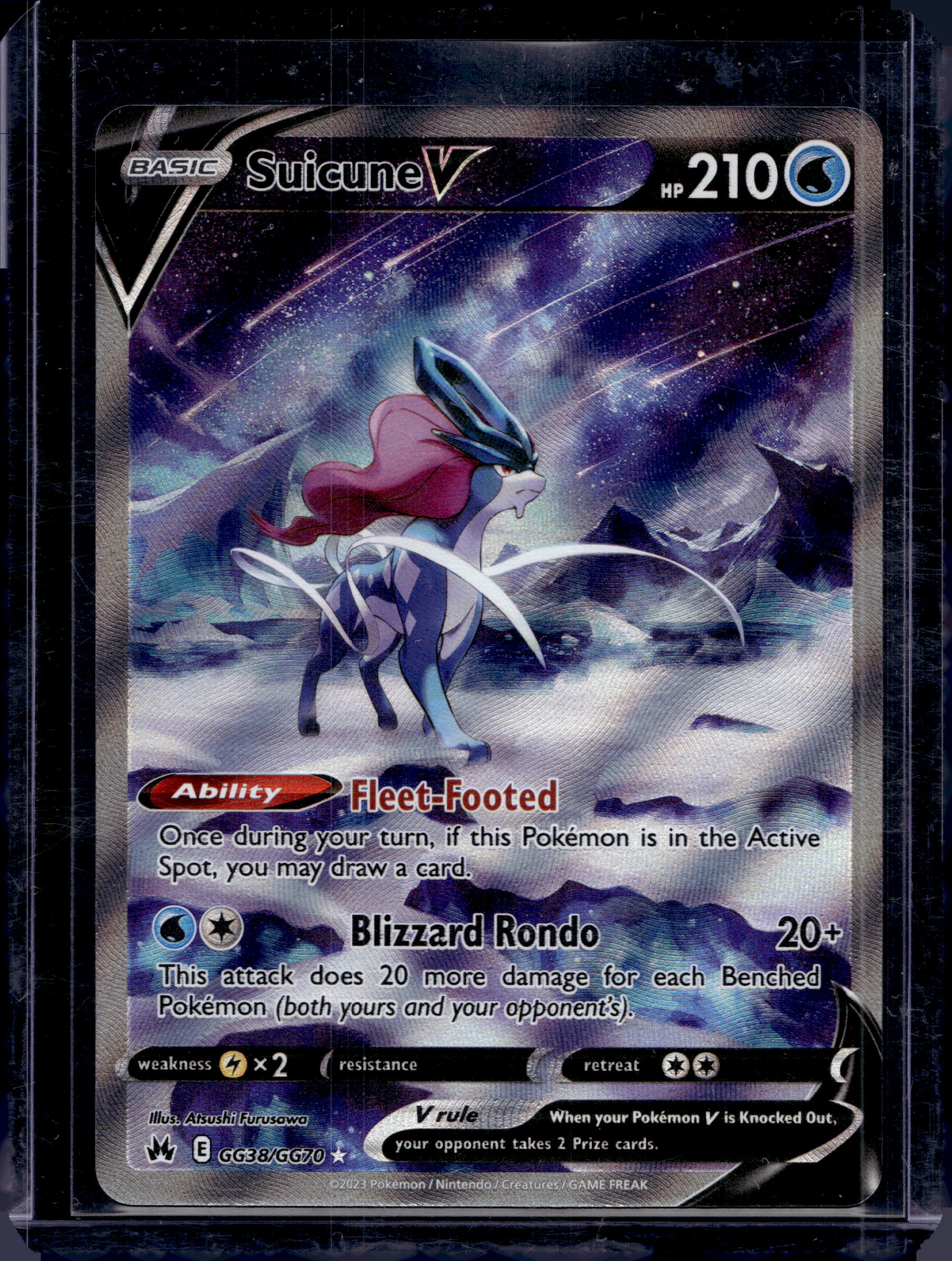 Suicune V GG38/GG70 Raw RookieLegends