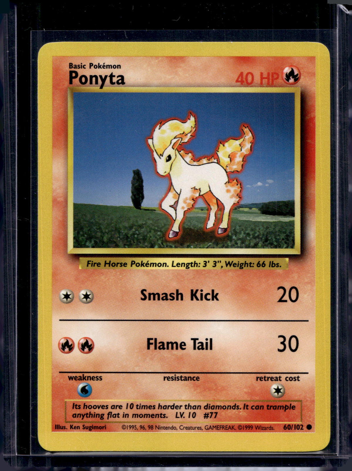 Ponyta (Base Set - Unlimited) 60/102 Raw