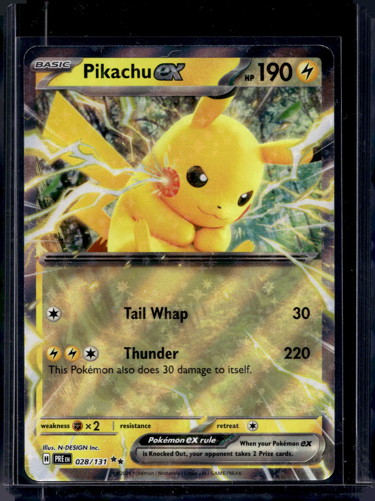 Pikachu Ex 028/131 Raw
