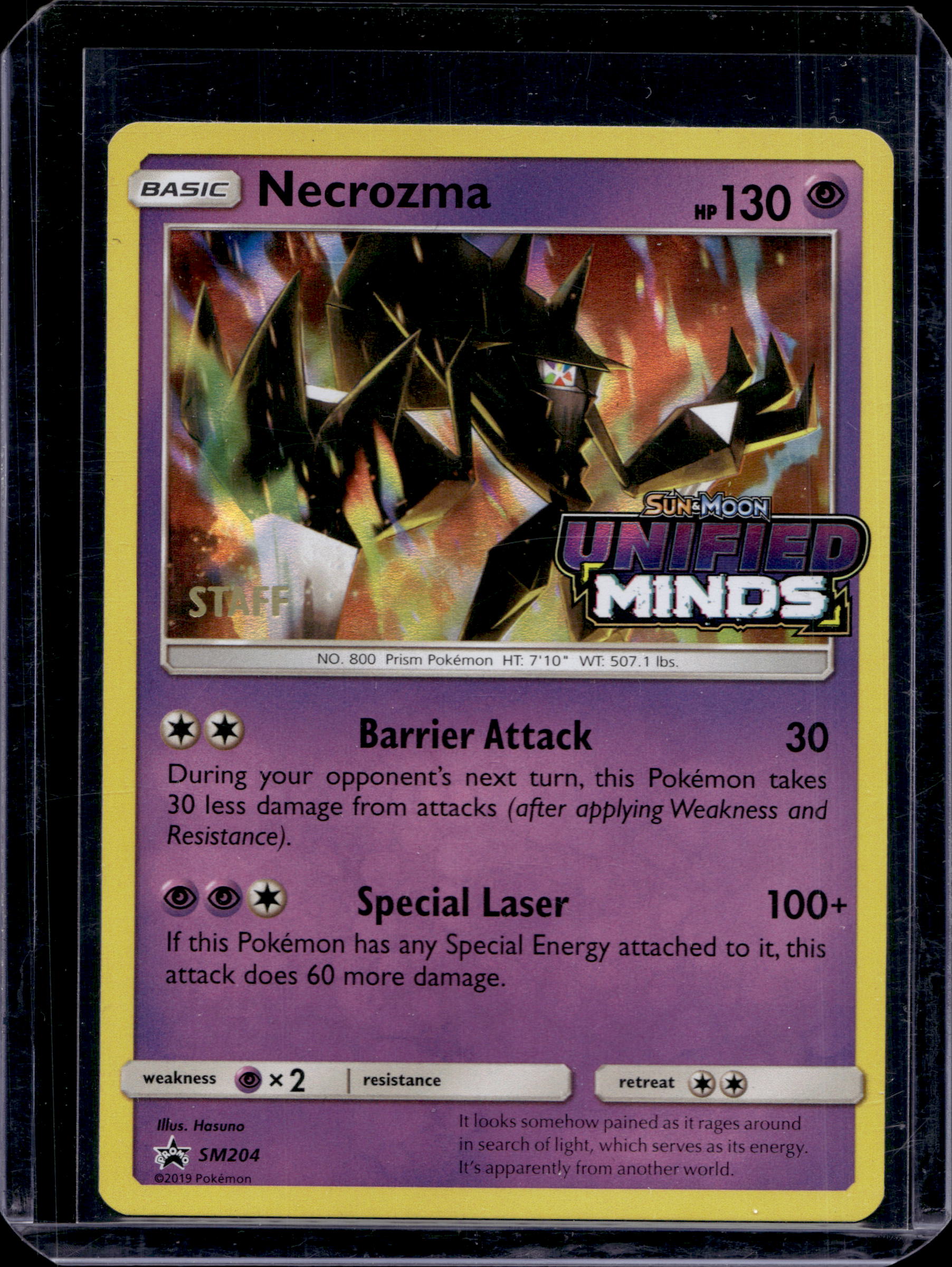 Necrozma (Staff Prerelease) SM204 Raw