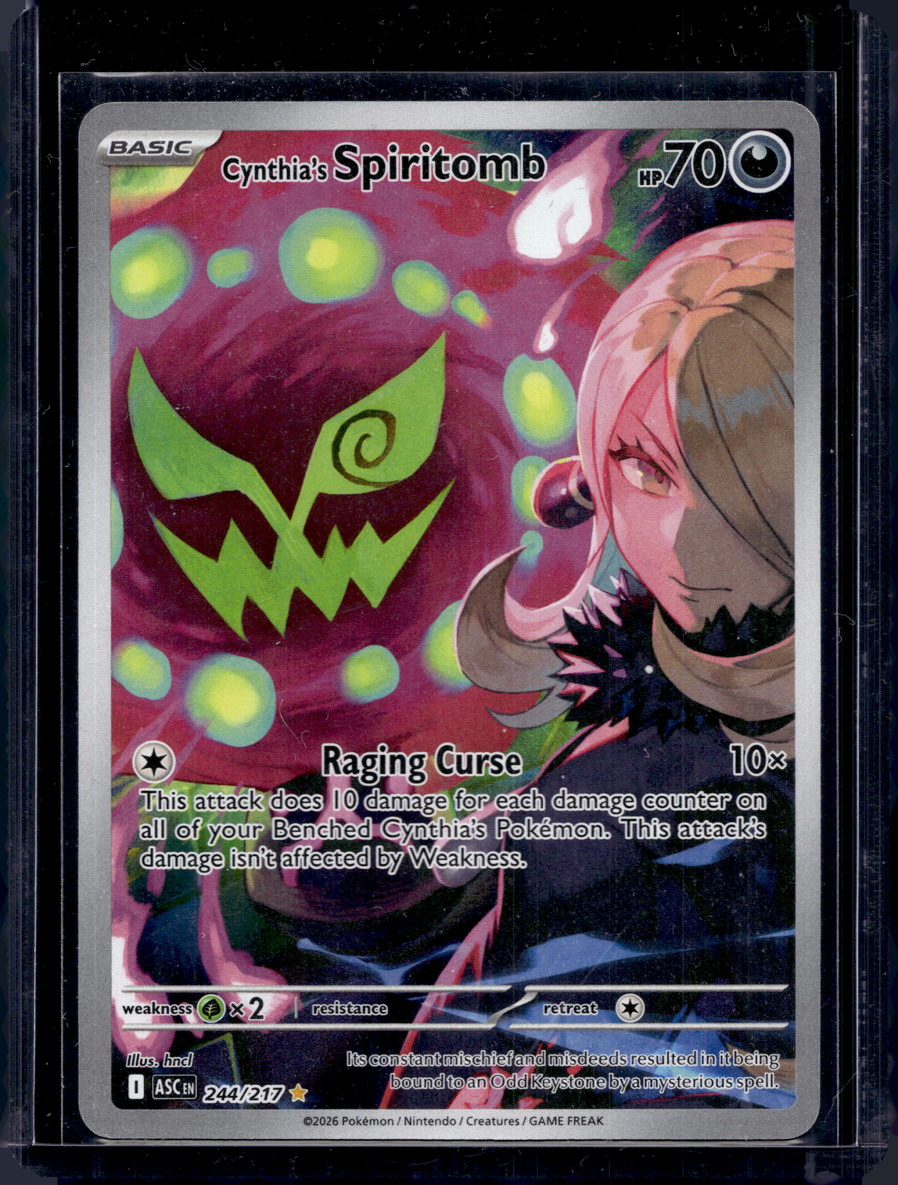 Cynthia's Spiritomb 244/217 Raw RookieLegends