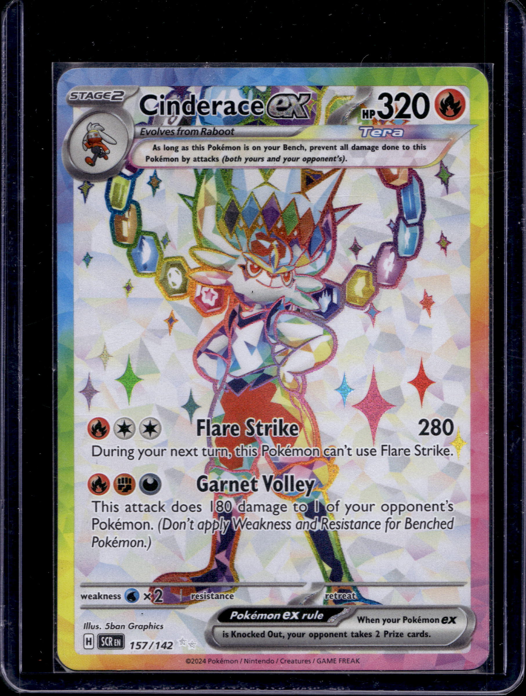 Cinderace Ex 157/142 Raw RookieLegends