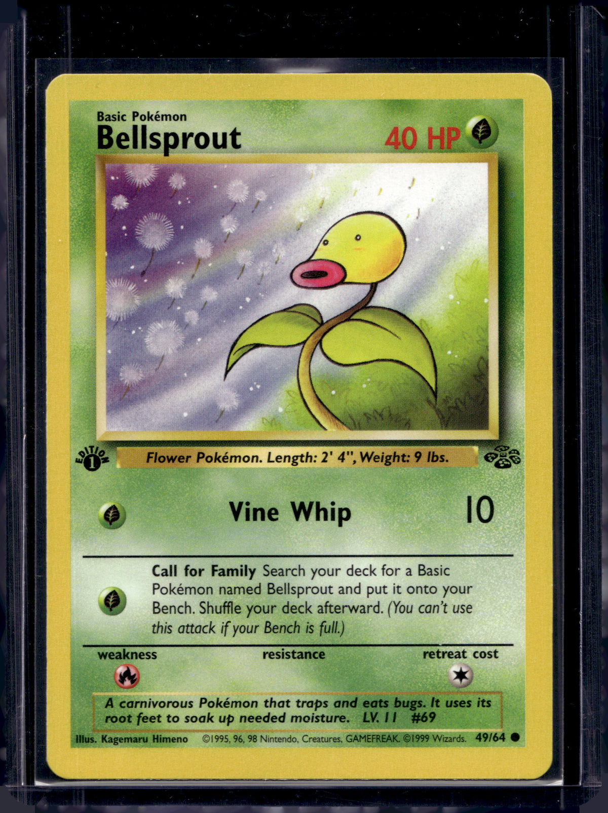 Bellsprout (Jungle - 1st Edition Common) 49/64 Raw