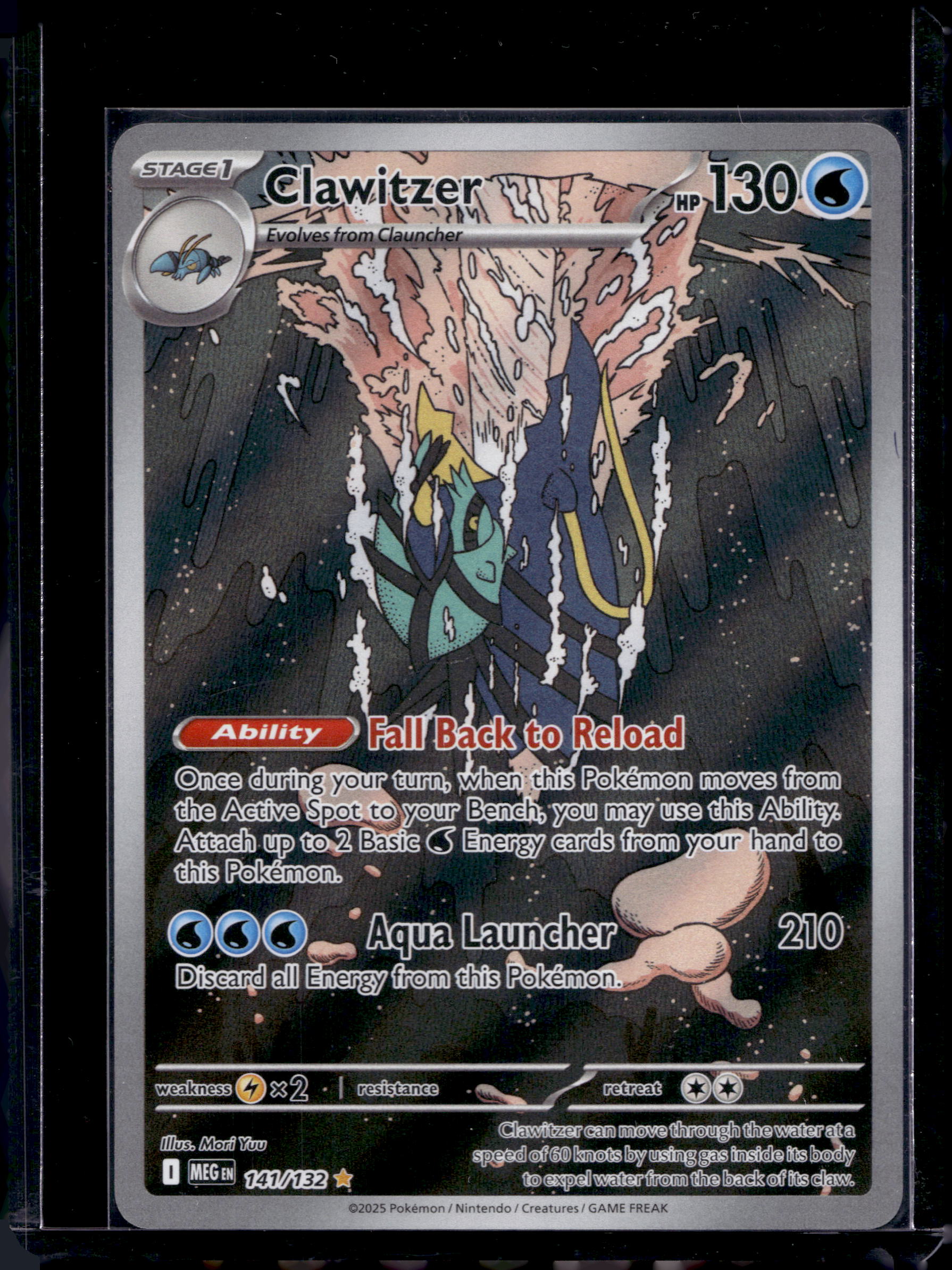 Clawitzer 141/132 Raw RookieLegends