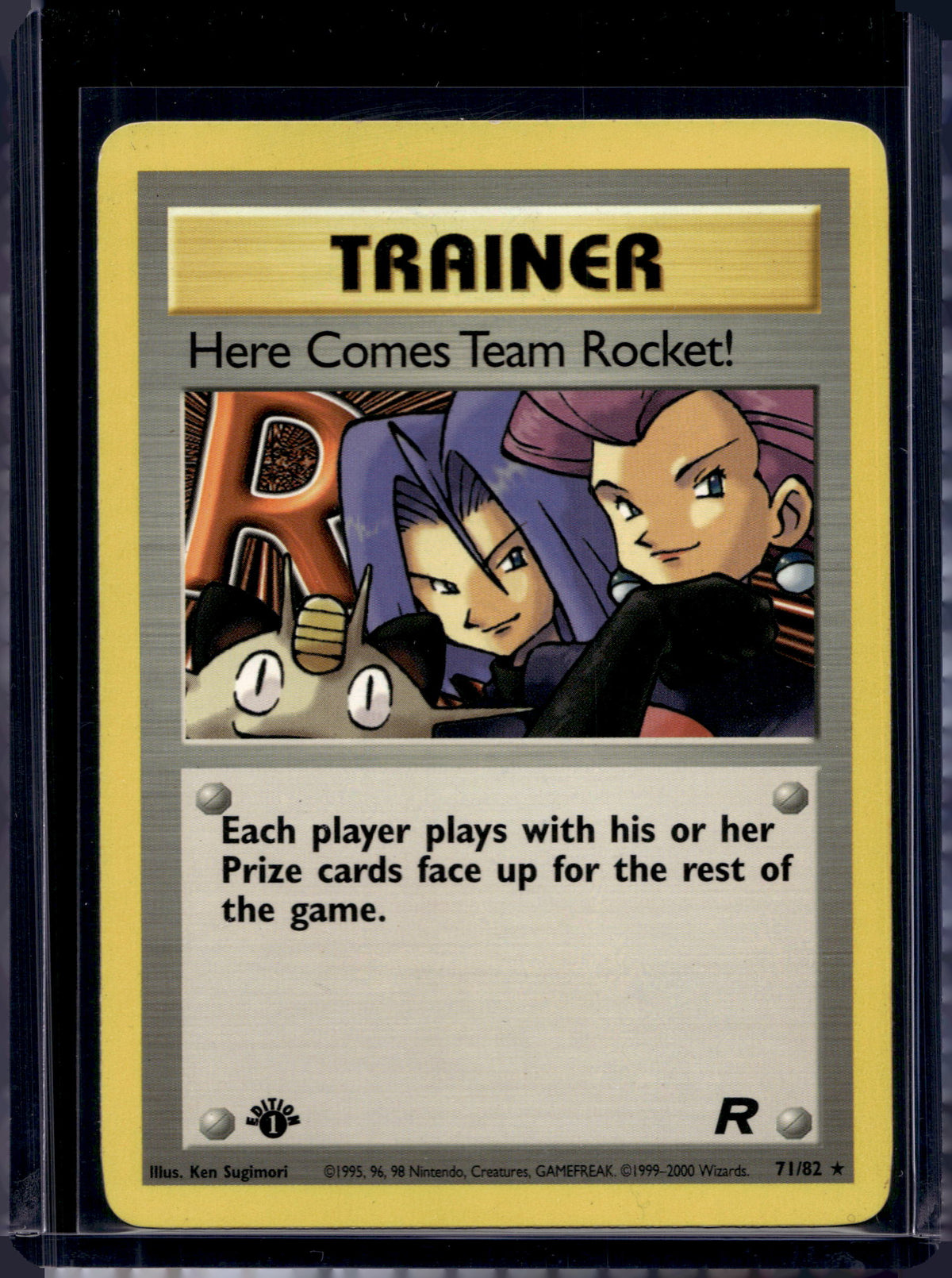 Here Comes Team Rocket! (Team Rocket's - 1 St Edition - Unlimited) 71/82 Raw
