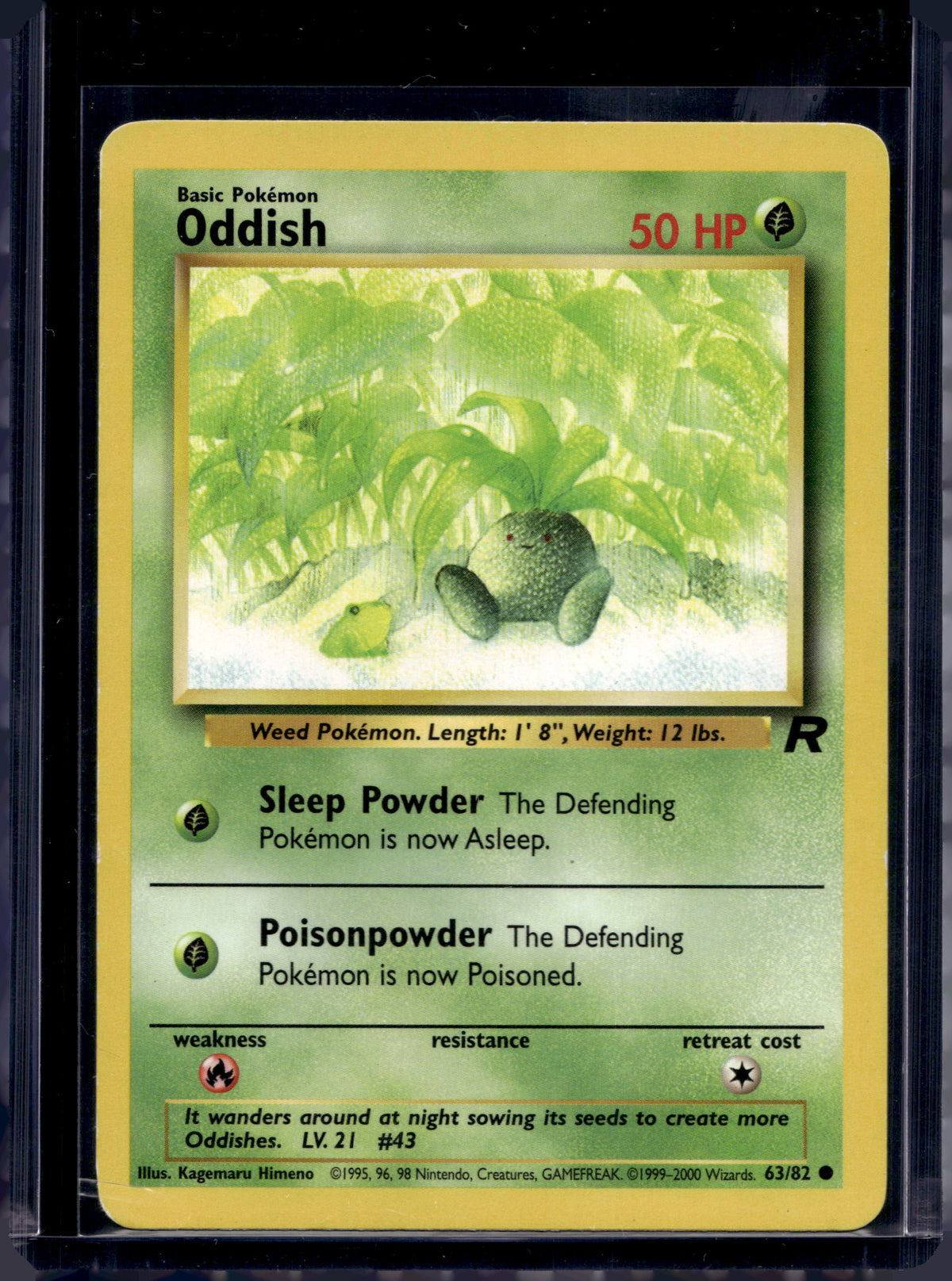 Oddish (Team Rocket's - Unlimited) 63/82 Raw