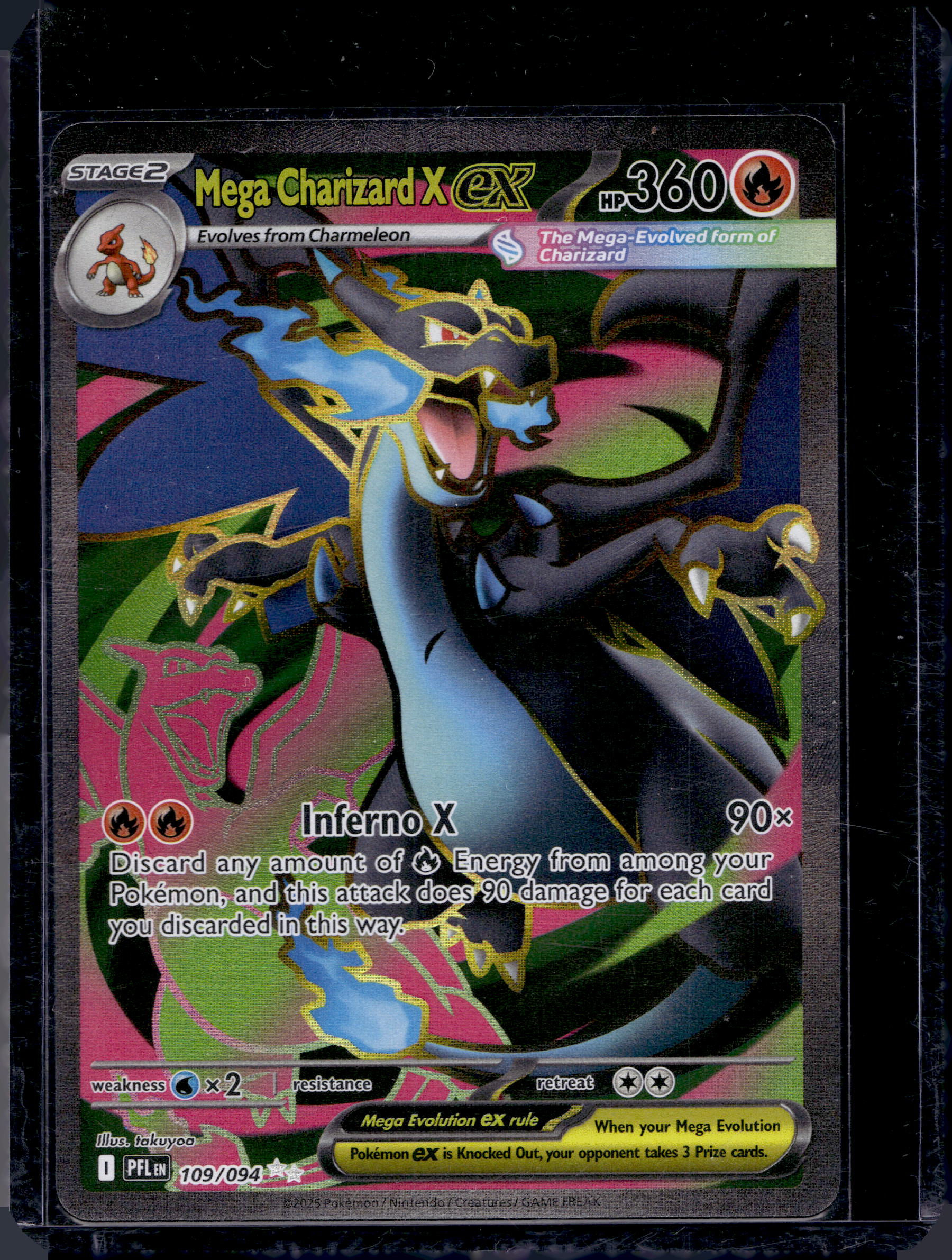 Mega Charizard X Ex 109/094 Raw RookieLegends