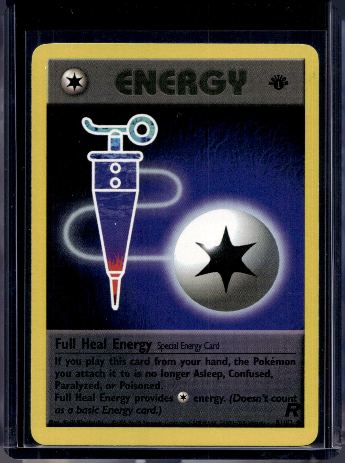 Full Heal Energy (Team Rocket's - 1 St Edition - Unlimited) 81/82 Raw