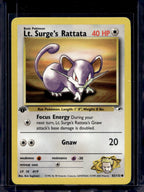 Lt. Surge's Rattata  (Gym Heroes - 1 St Edition Common) 82/132 Raw