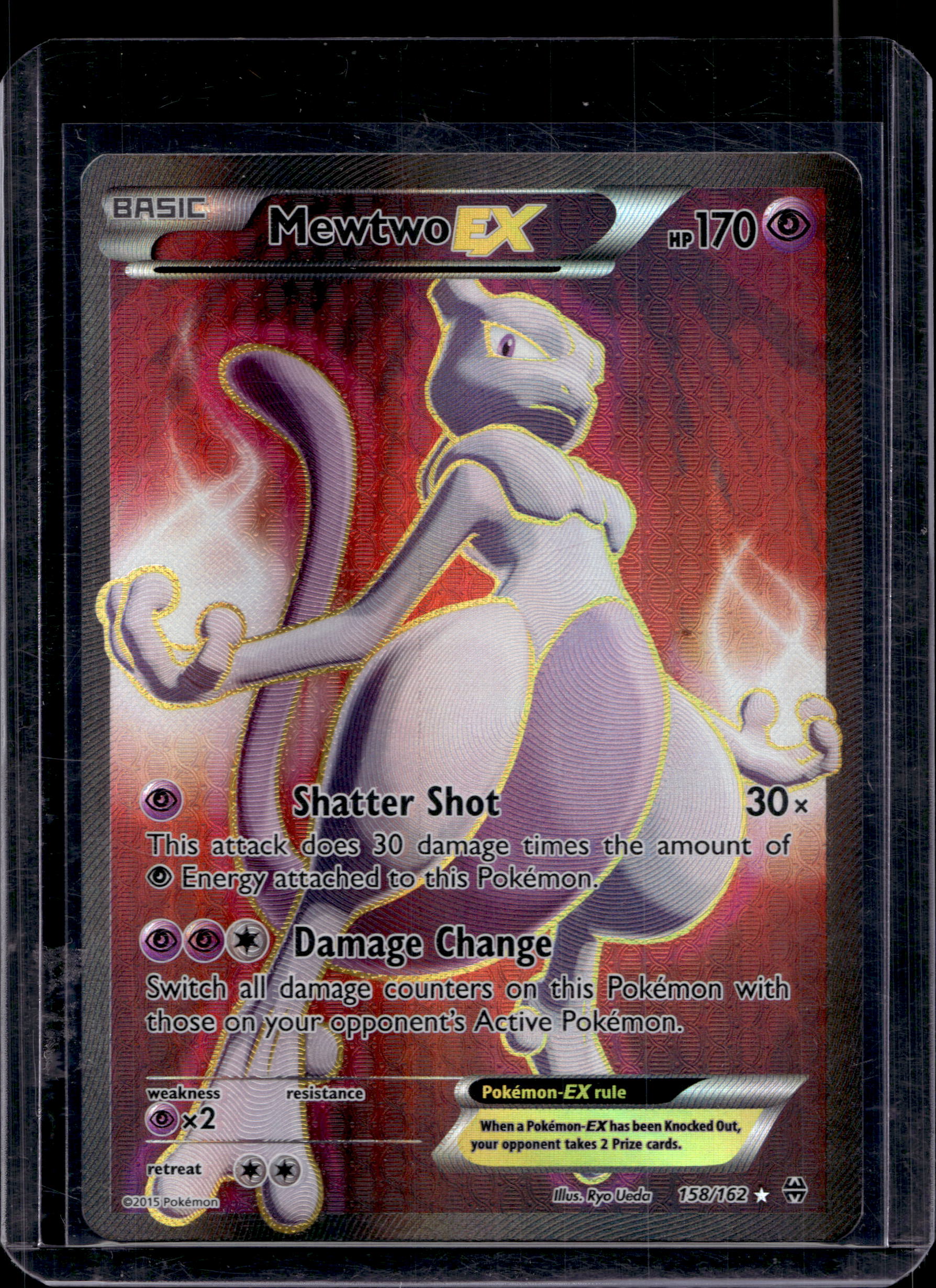 Mewtwo EX 158/162 Raw RookieLegends