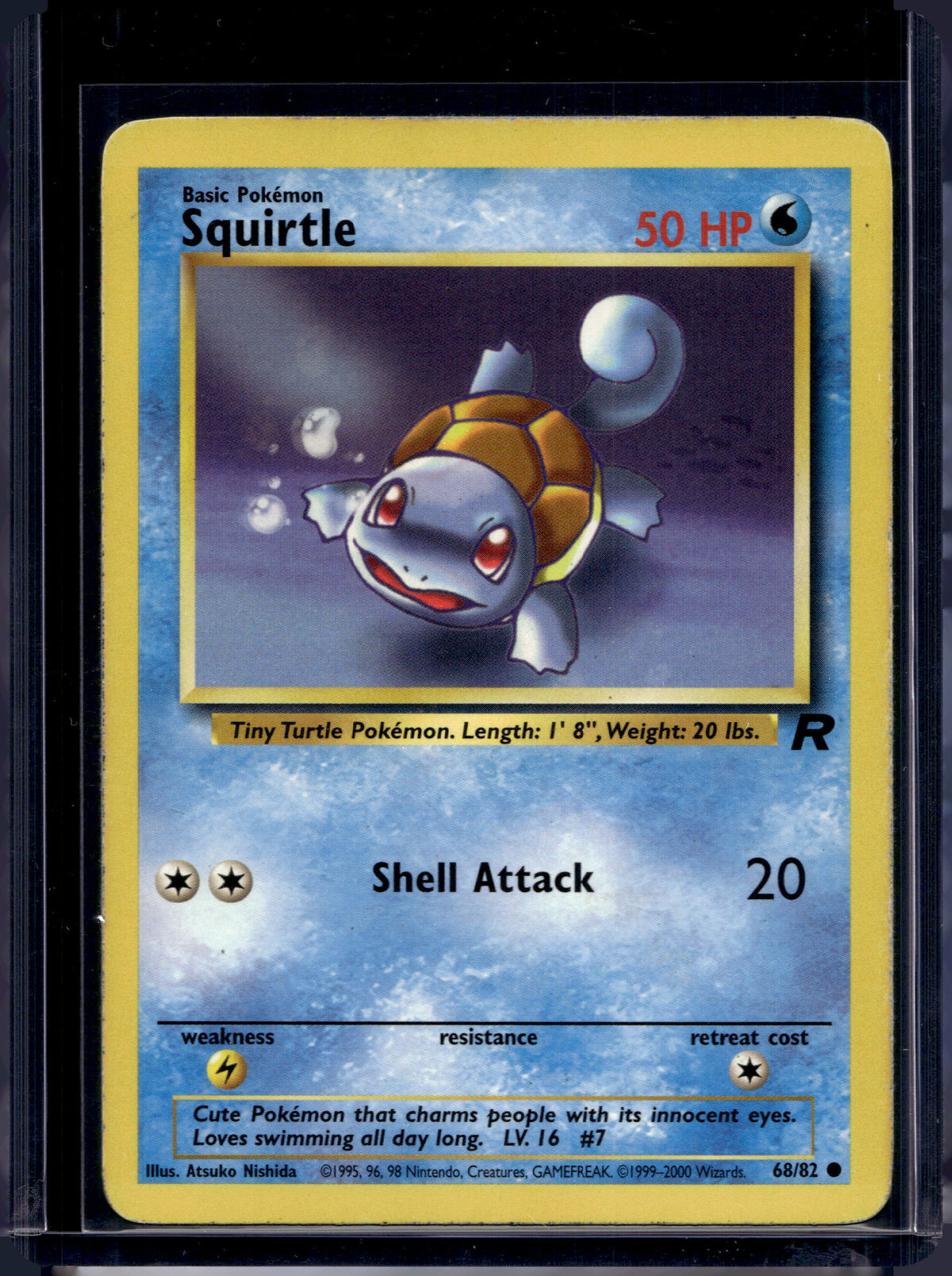 Squirtle (Team Rocket's - Unlimited) 68/82 Raw