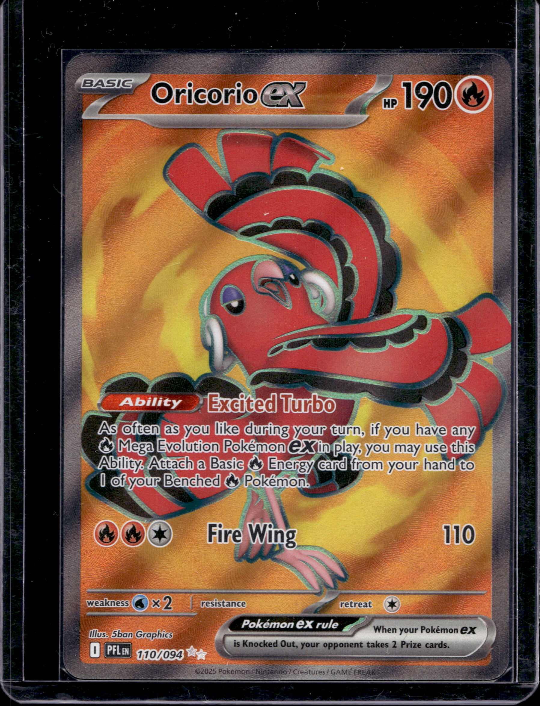 Oricorio Ex 110/094 Raw RookieLegends