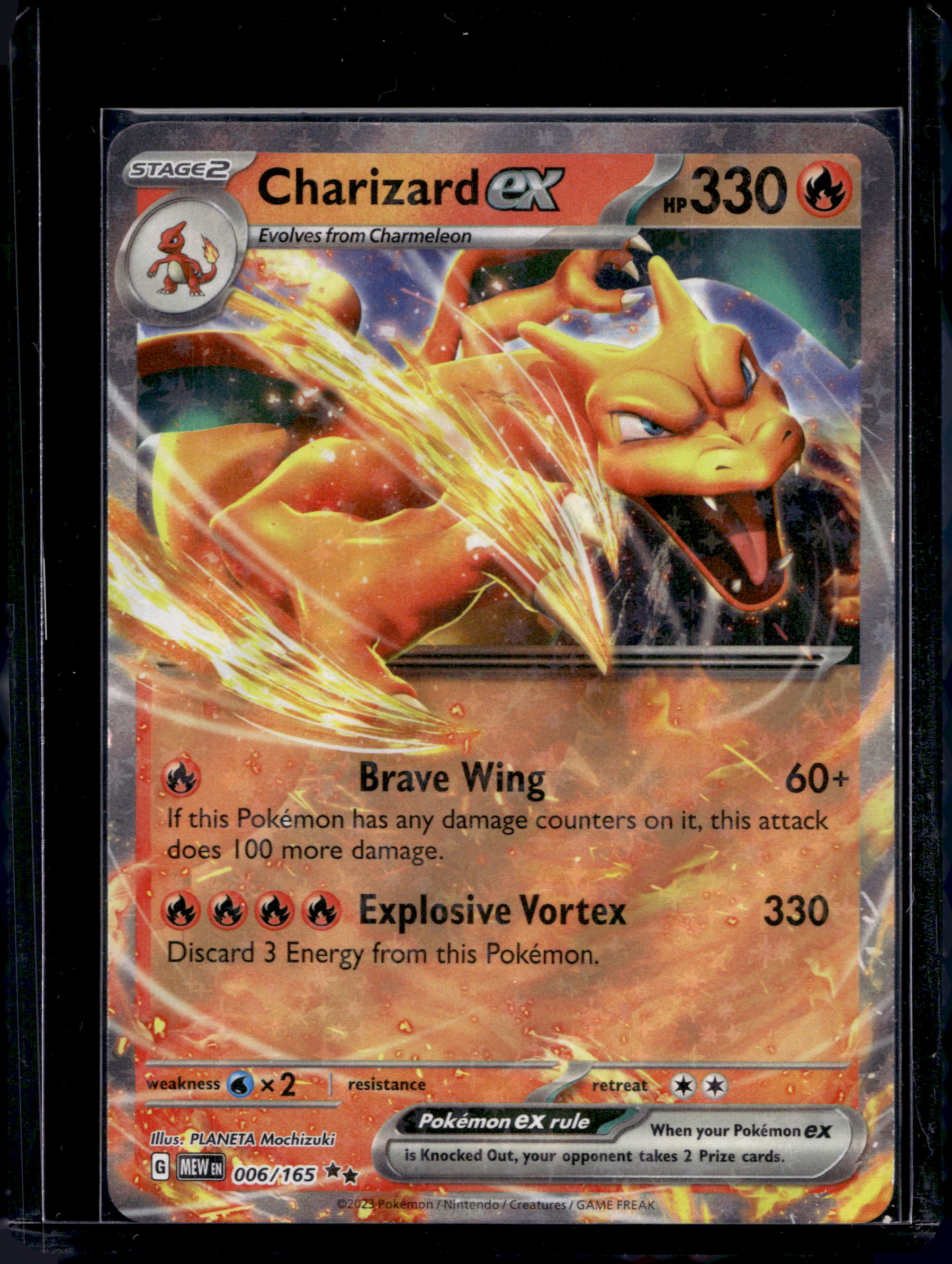 Charizard Ex 006/165 Raw RookieLegends