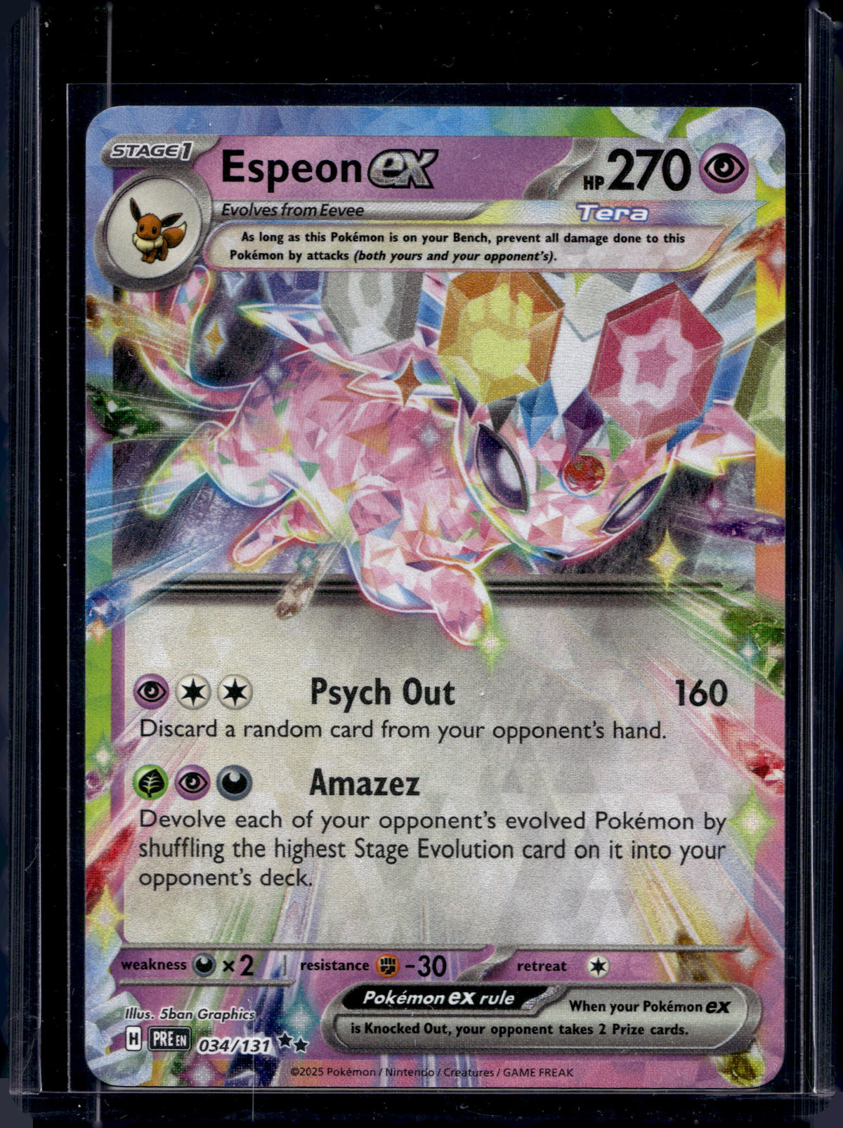 Espeon Ex 034/131 Raw