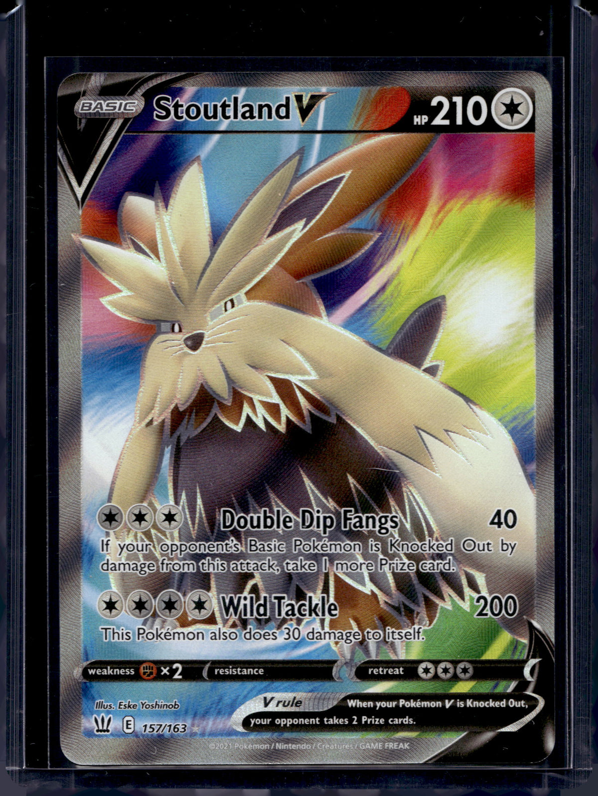 Stoutland V (Full Art) 157/163 Raw