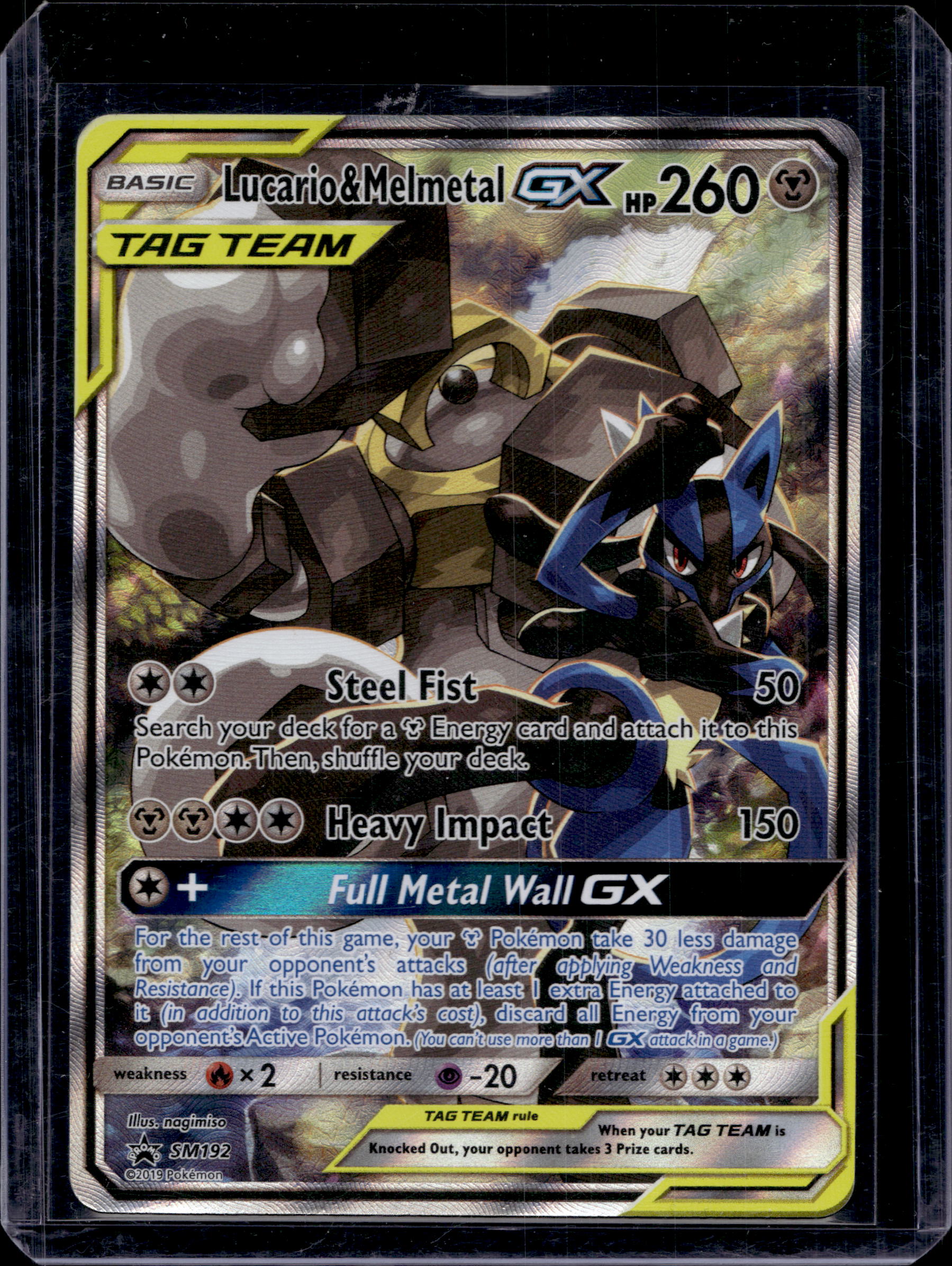 Lucario & Melmetal GX SM192 Raw RookieLegends