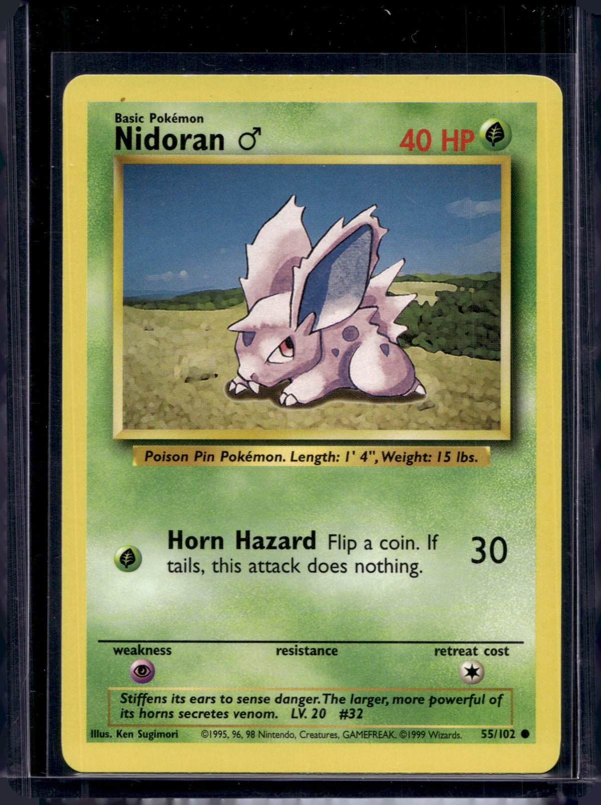 Nidoran M (Base Set - Unlimited) 55/102 Raw