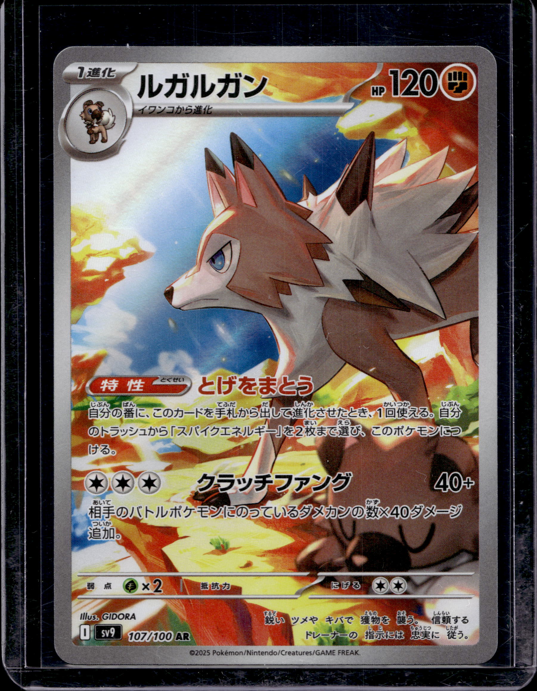 Lycanroc (JPN) 107/100 Raw RookieLegends