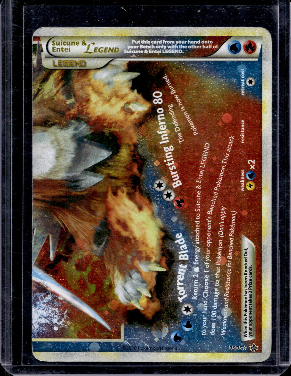 Suicune & Entei Legend (Bottom) Holofoil 95/95 Raw
