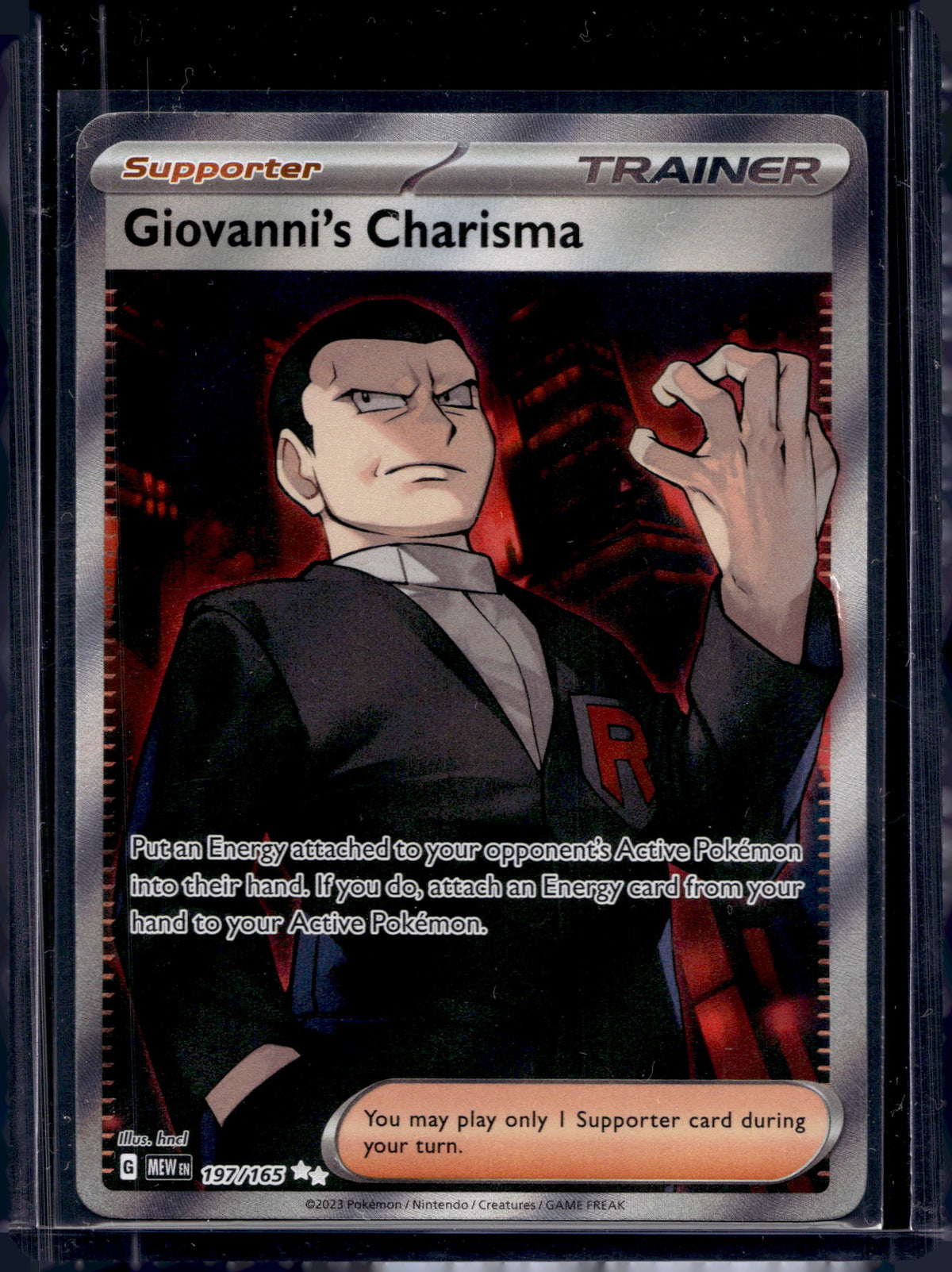 Giovanni's Charisma 197/165 Raw