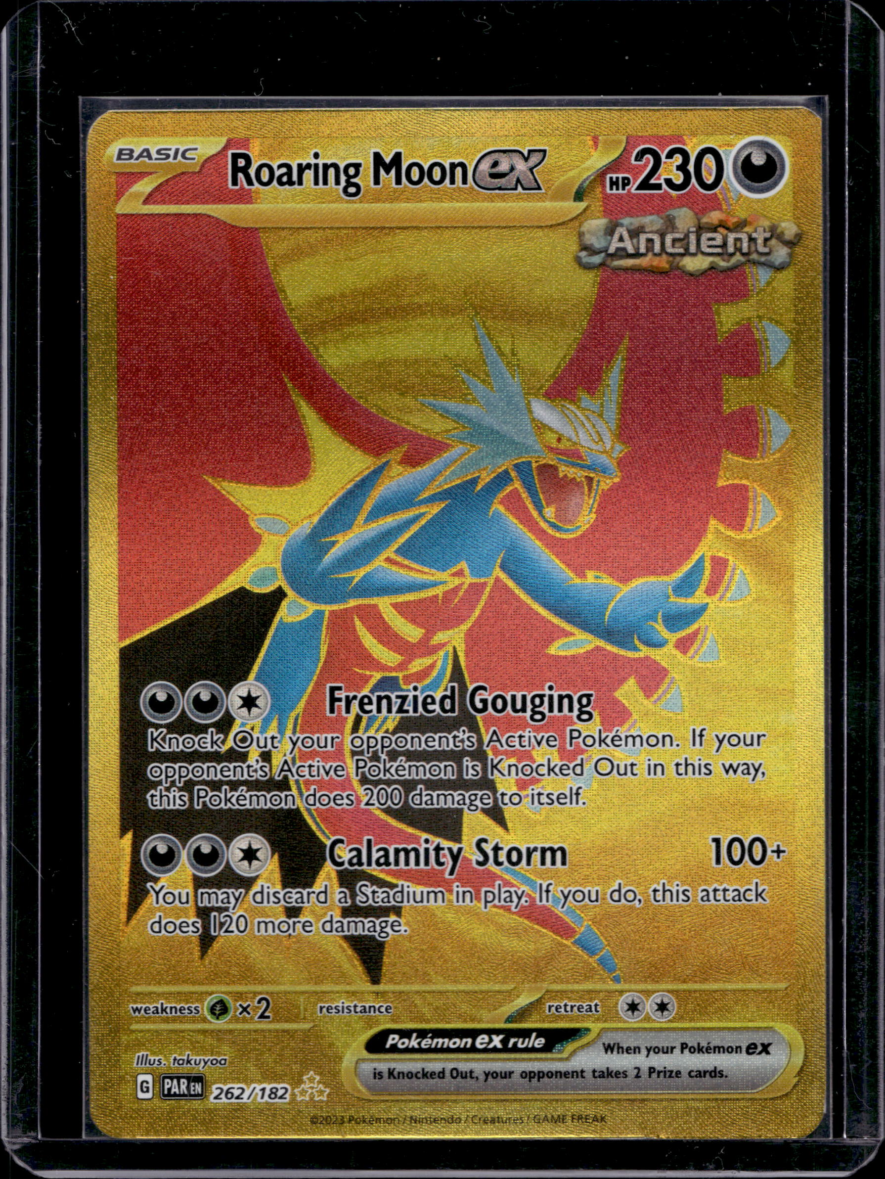 Roaring Moon Ex 262/182 Raw RookieLegends