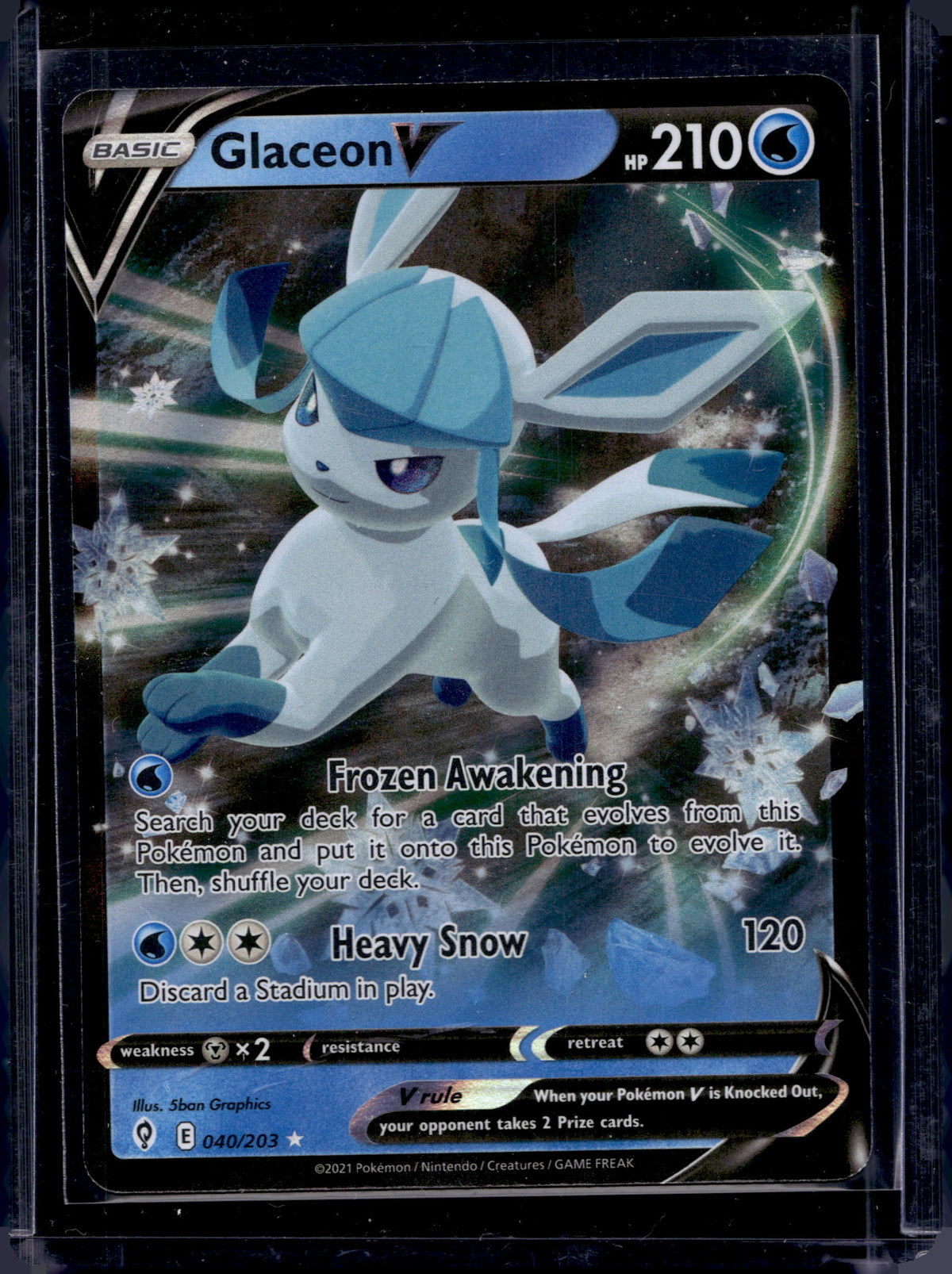 Glaceon V 040/203 Raw