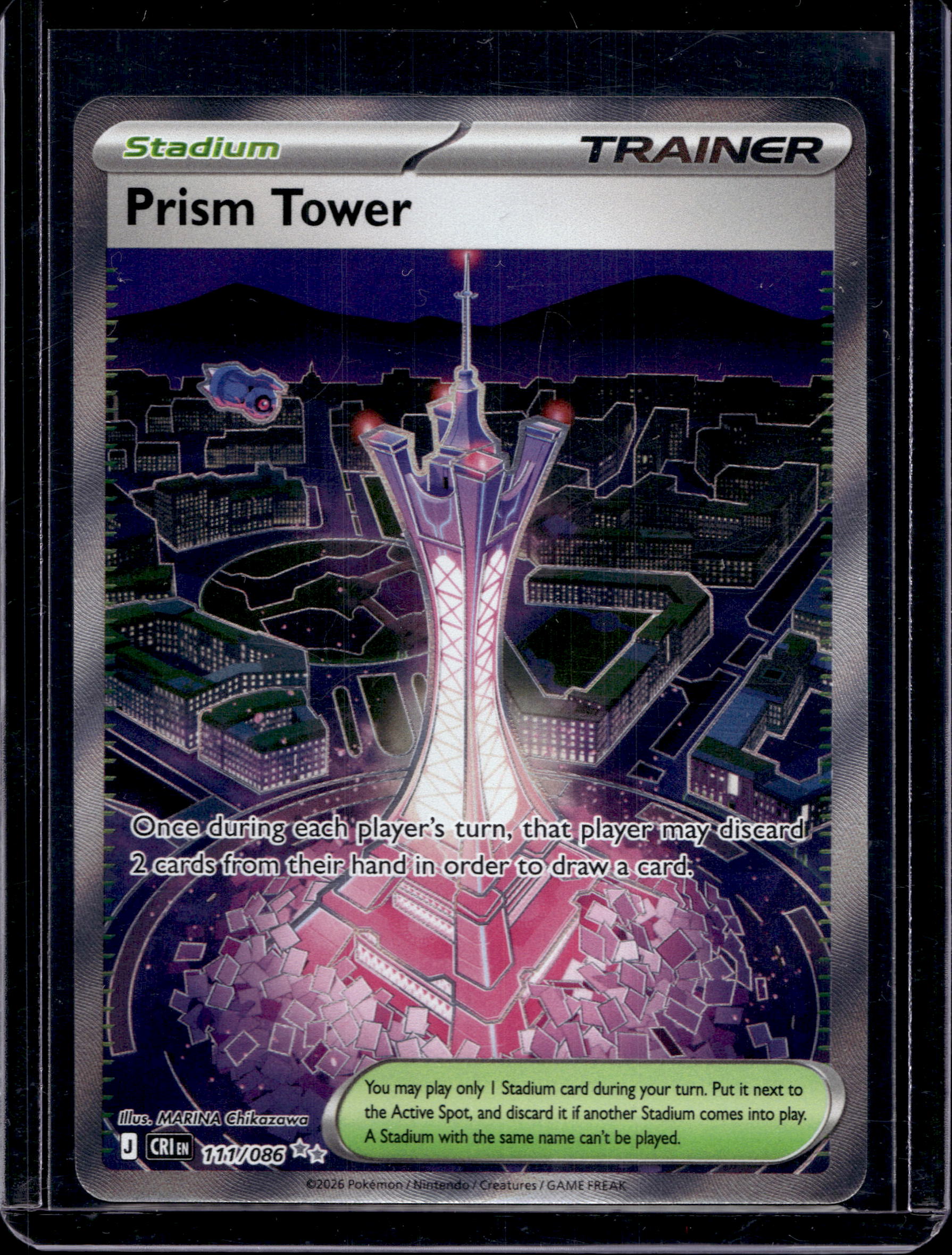 Prism Tower 111/086 Raw RookieLegends