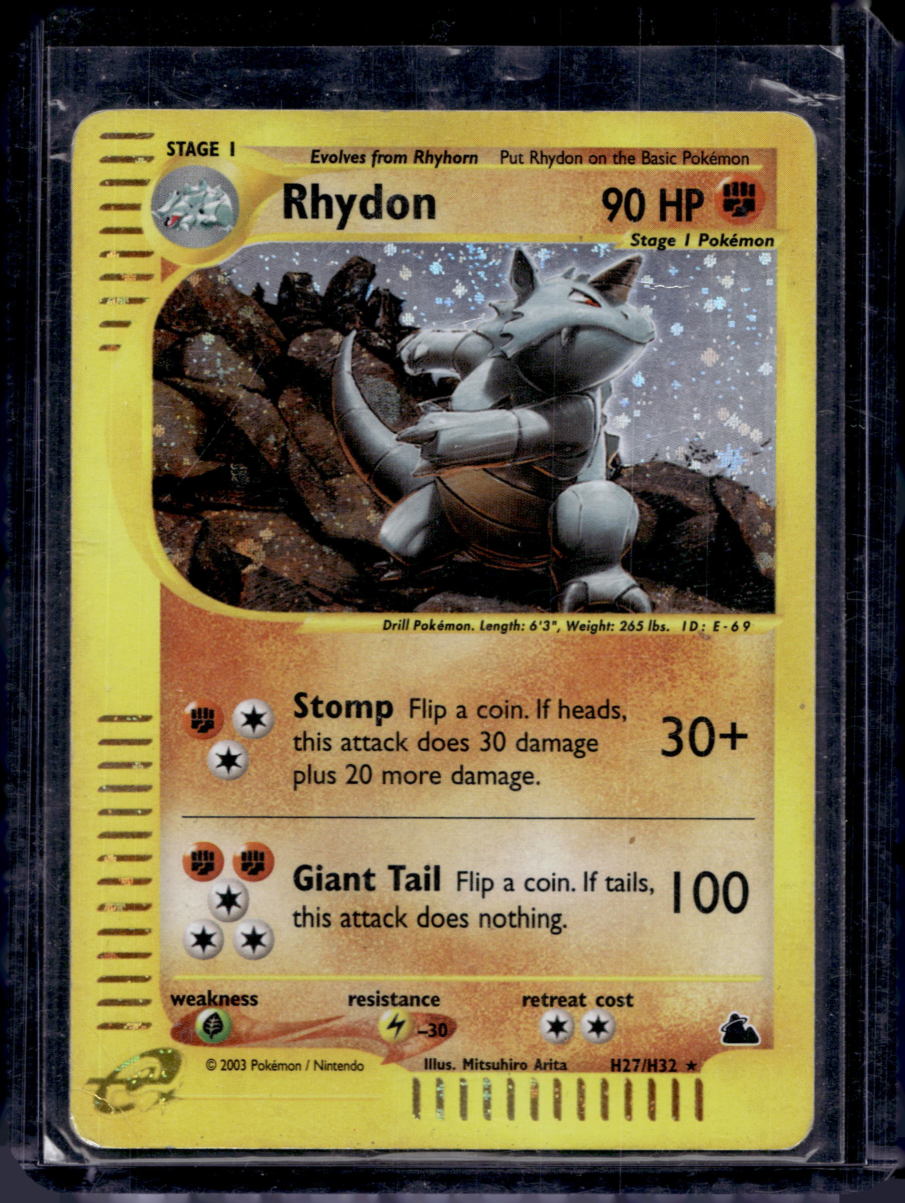 Rhydon H27/H32 Holofoil Raw RookieLegends