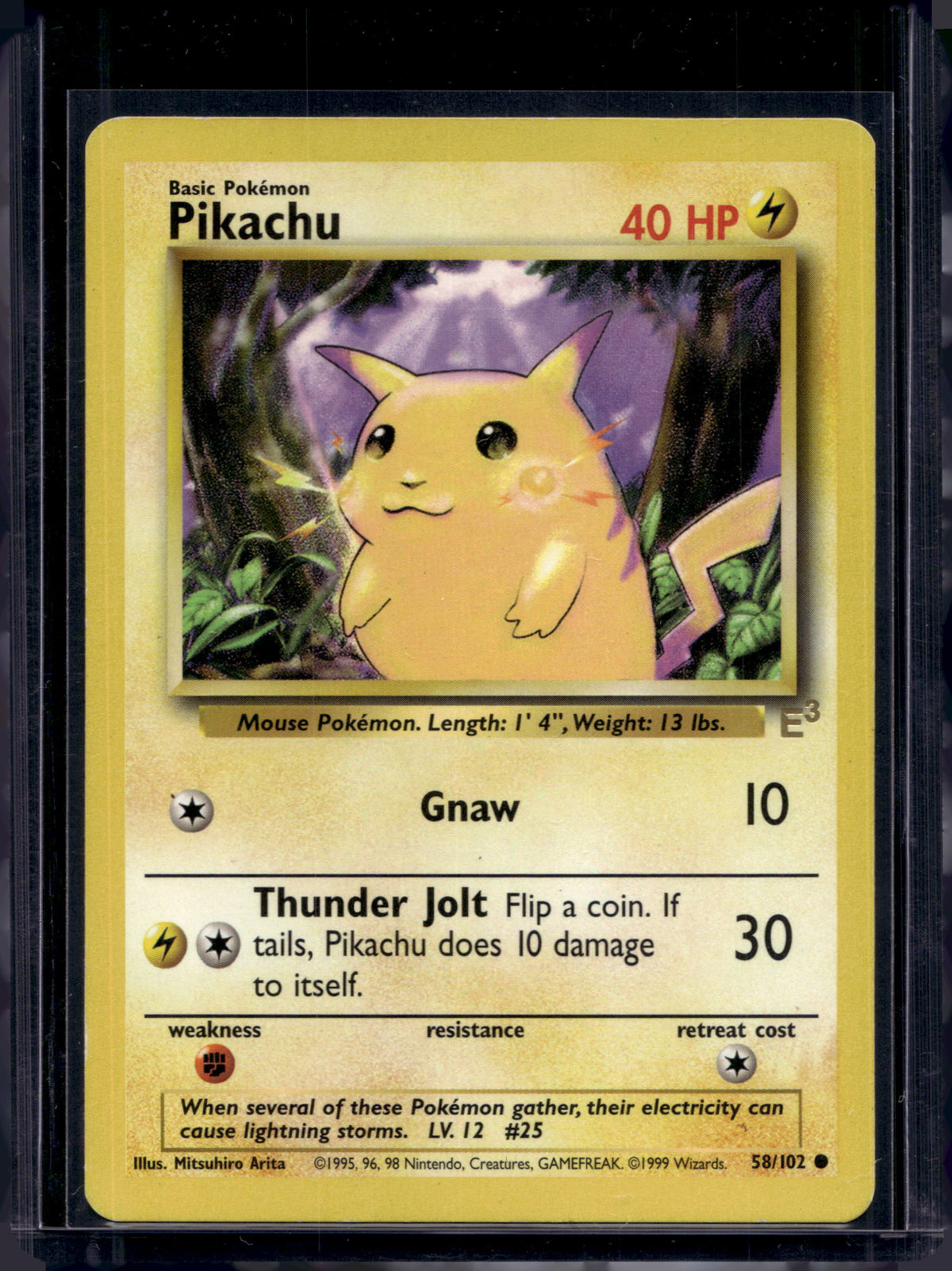 Pikachu (Base Set - Unlimited) 58/102 Raw