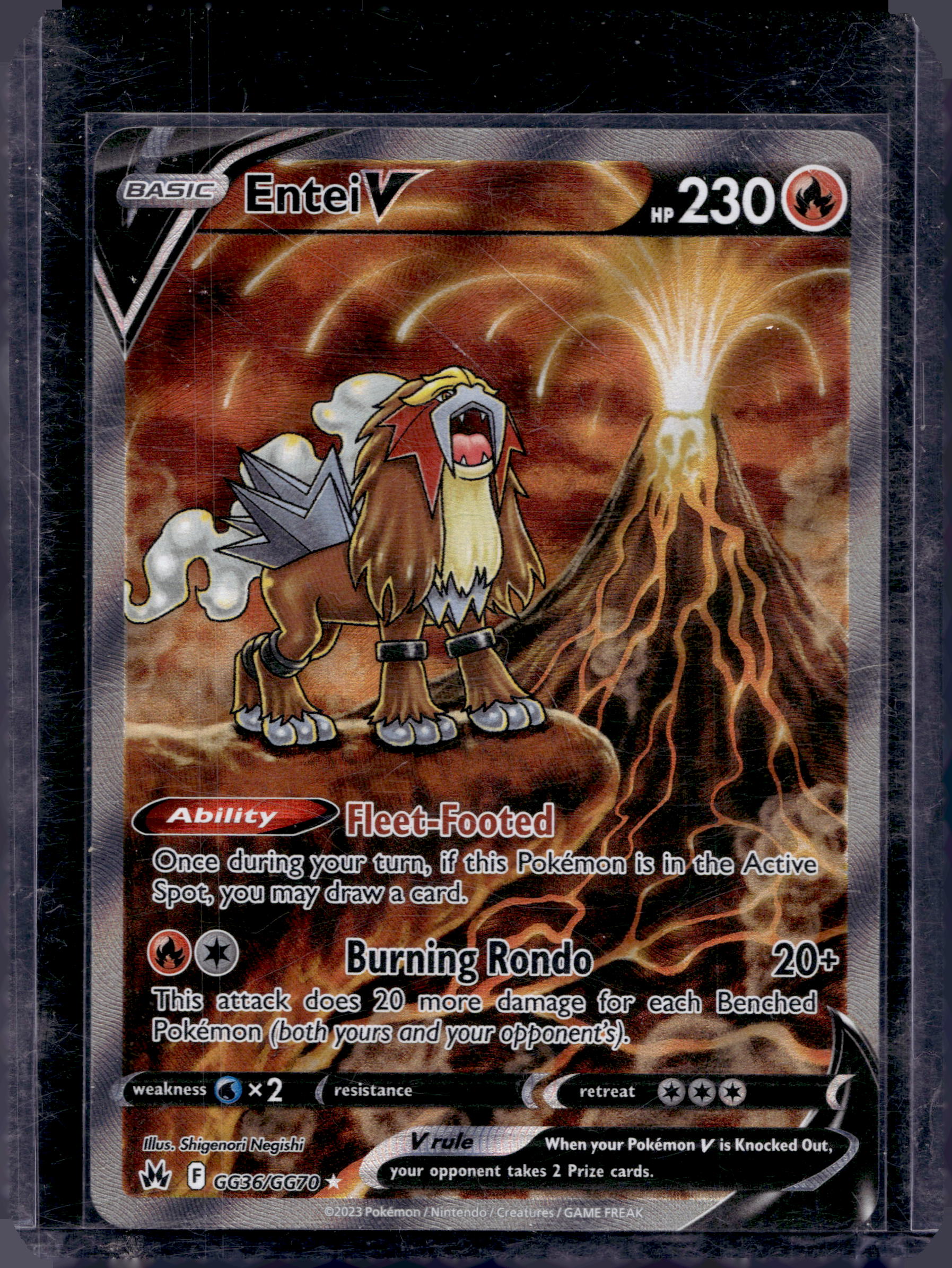 Entei V GG36/GG70 Raw RookieLegends