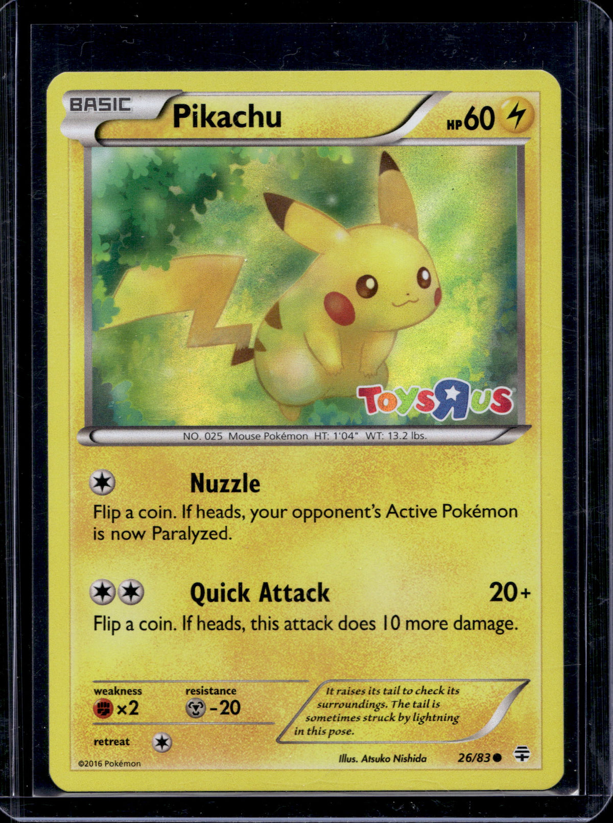 Pikachu (Toys R Us) Holofoil 026/083 Raw