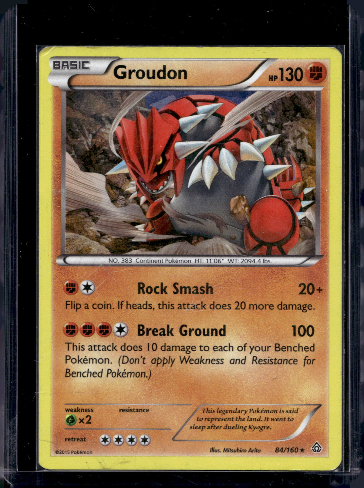 Groudon (XY Primal Clash) - Holofoil - 84/160 Raw