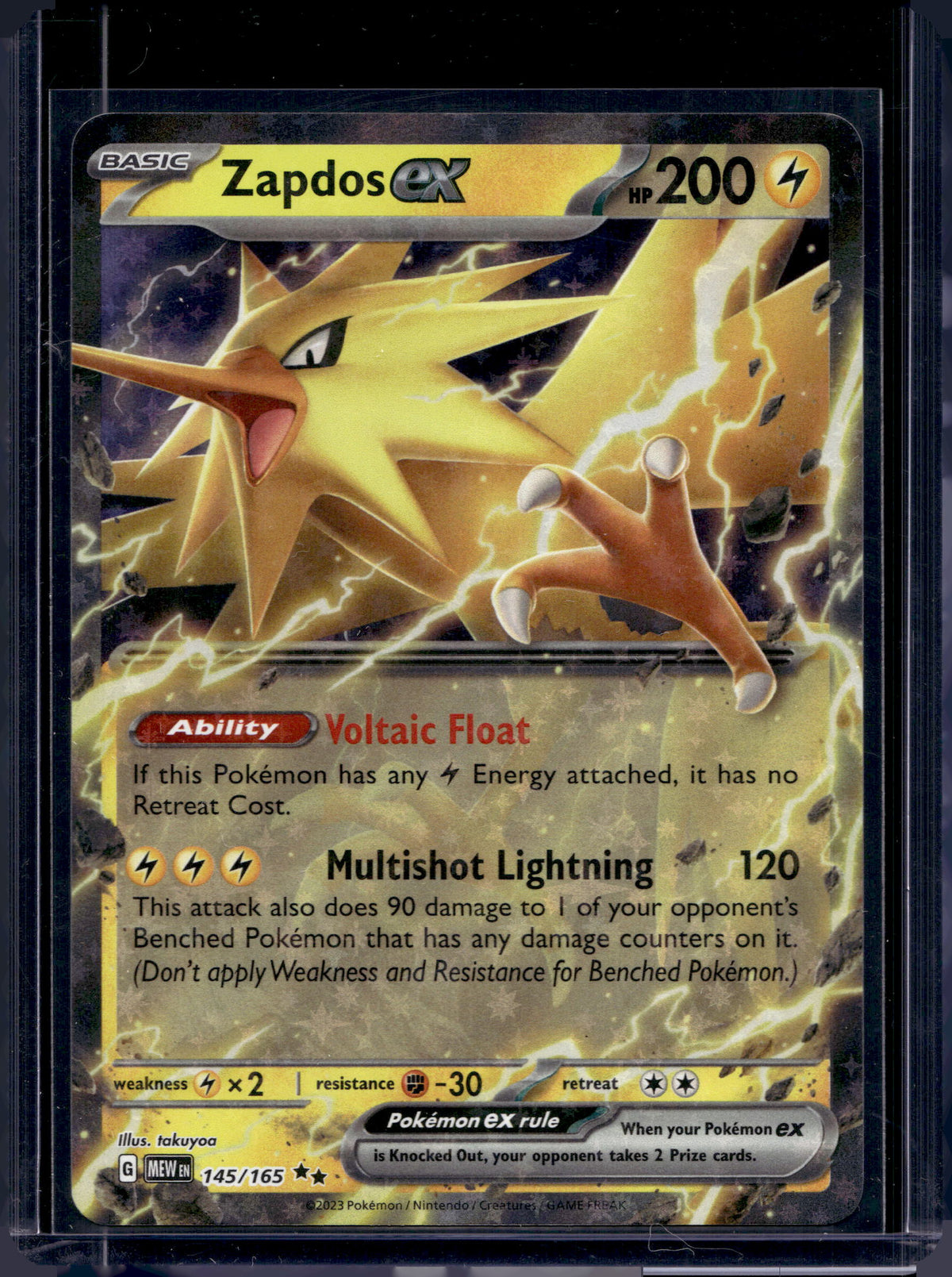 Zapdos Ex 145/165 Raw