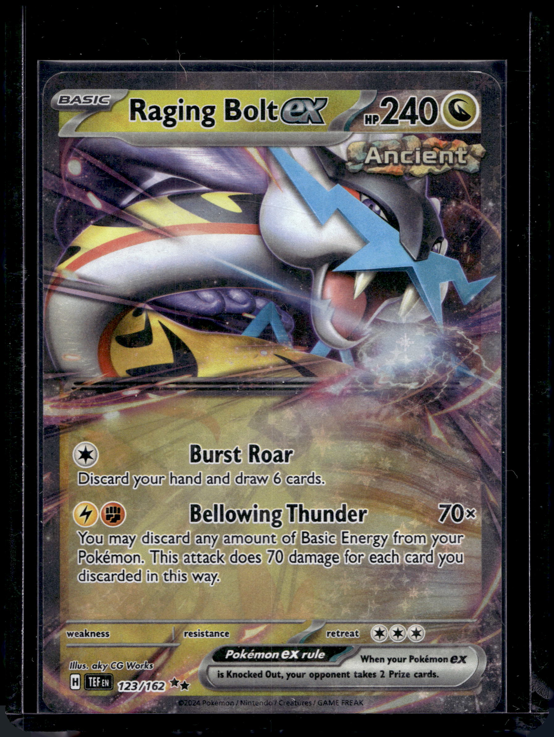 Raging Bolt Ex 123/162 Raw RookieLegends