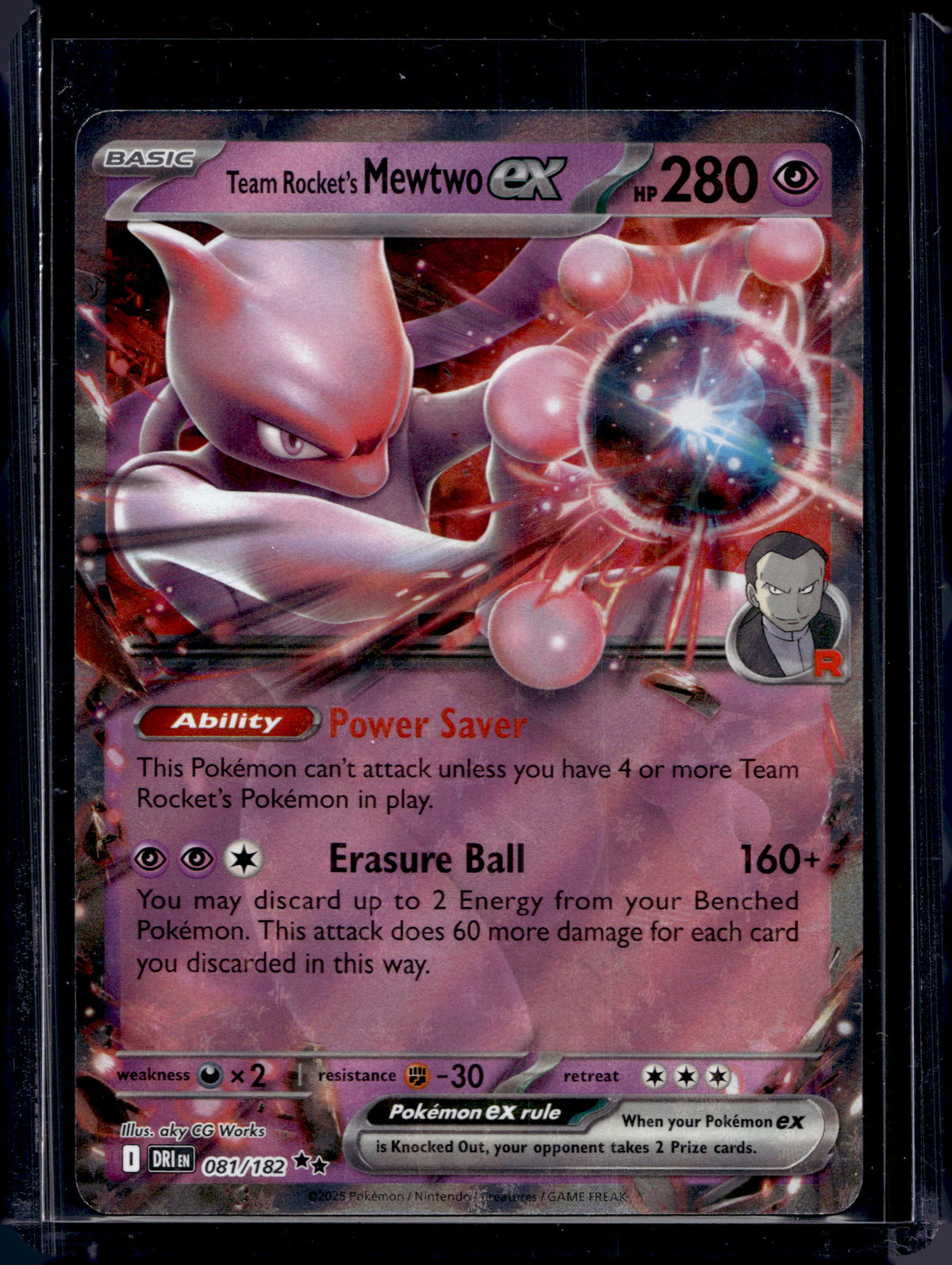 Team Rocket's Mewtwo ex 081/182 Raw RookieLegends