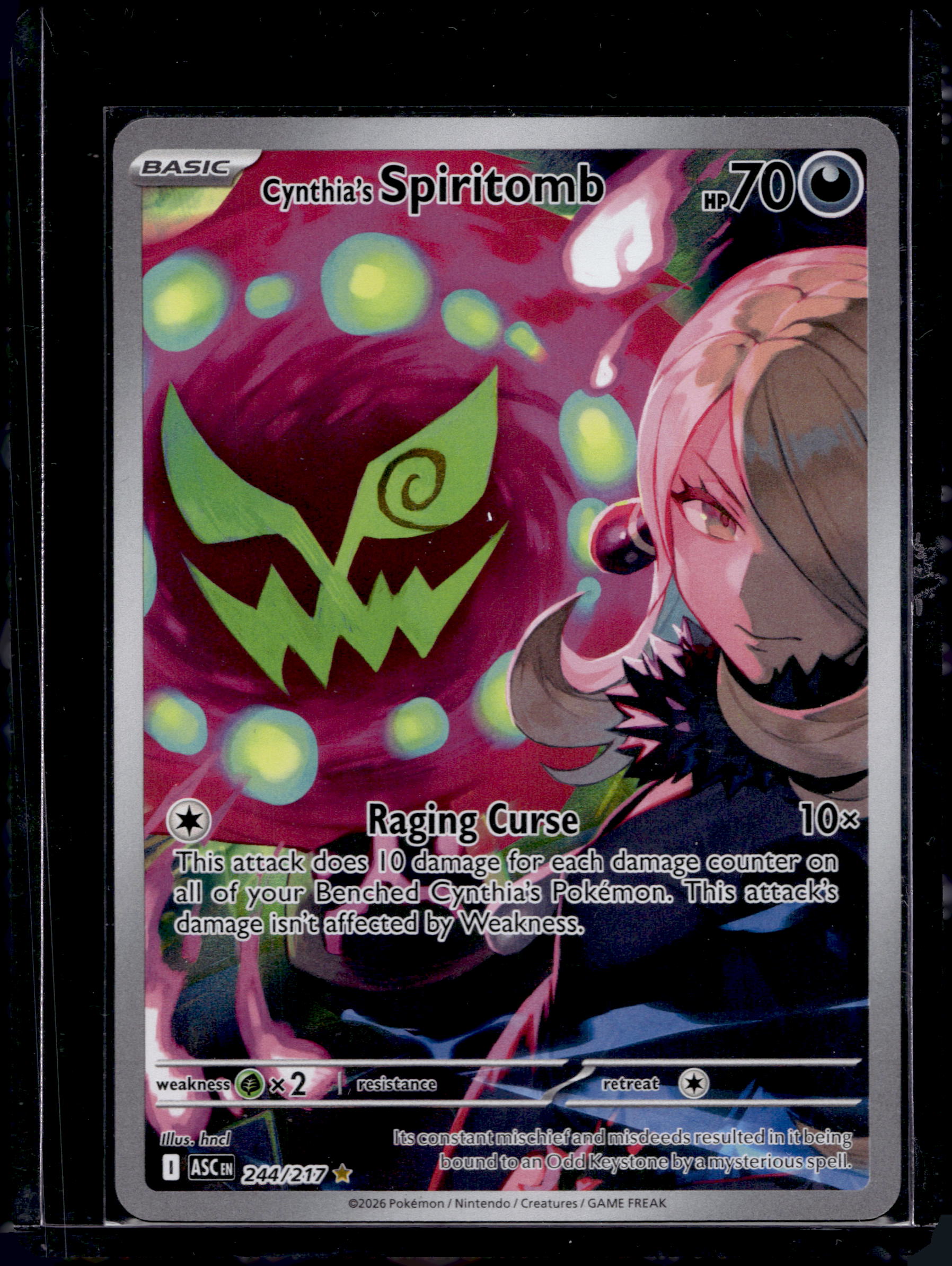 Cynthia's Spiritomb 244/217 Raw RookieLegends