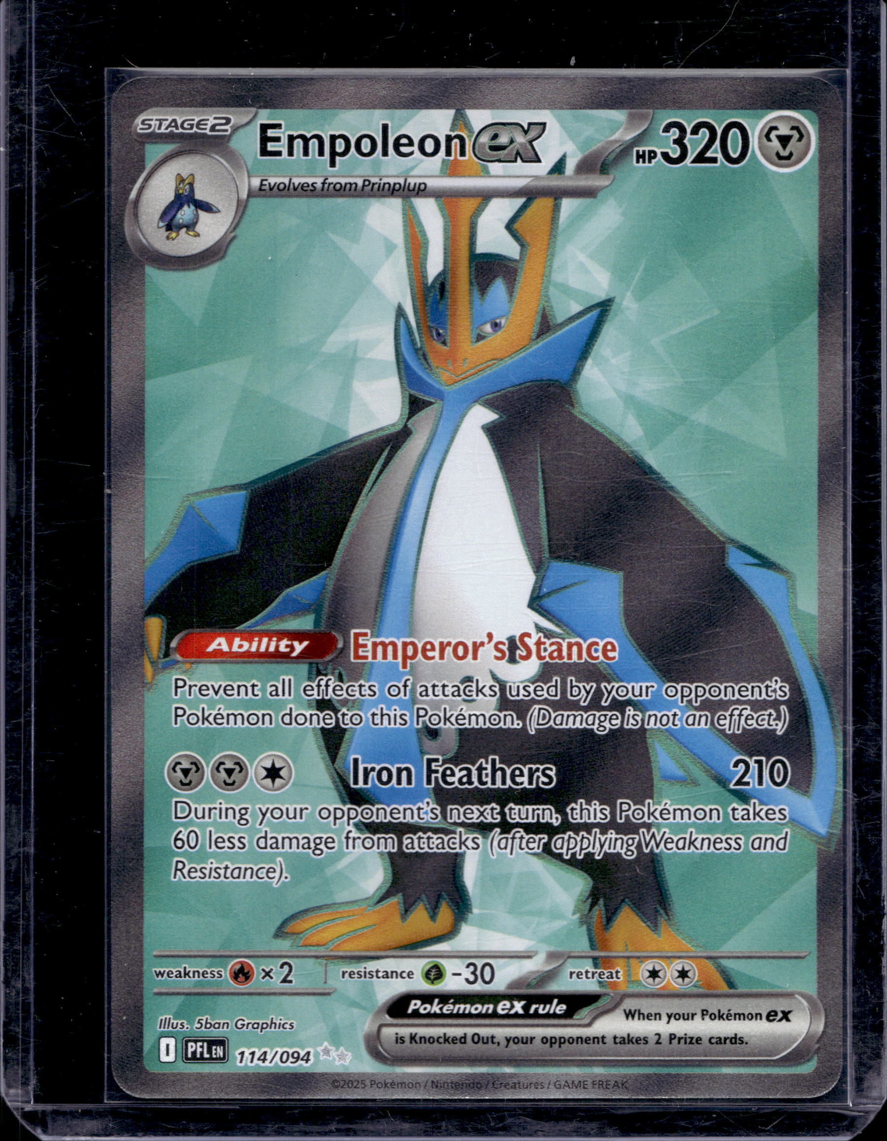 Empoleon Ex 114/094 Raw RookieLegends
