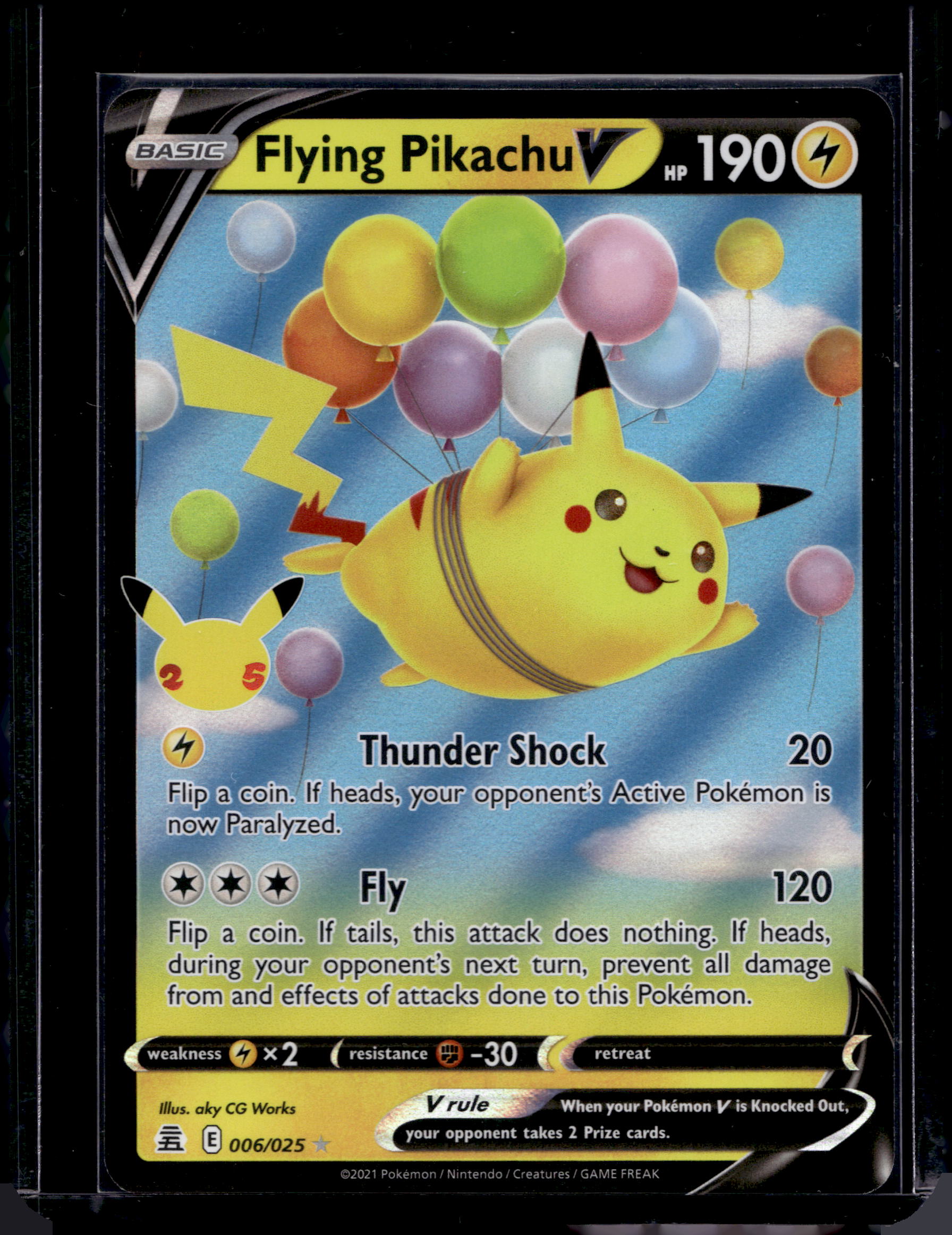 Flying Pikachu V 006/025 Raw RookieLegends