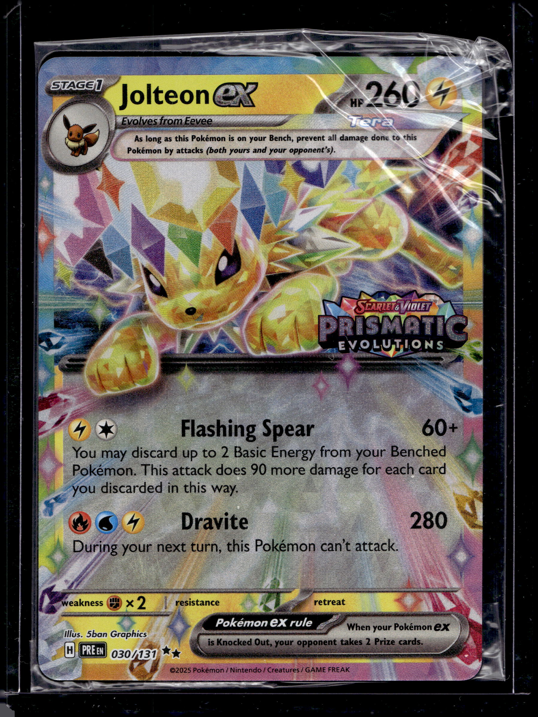 Jolteon Ex (Sealed Promo) 030/131 Raw RookieLegends
