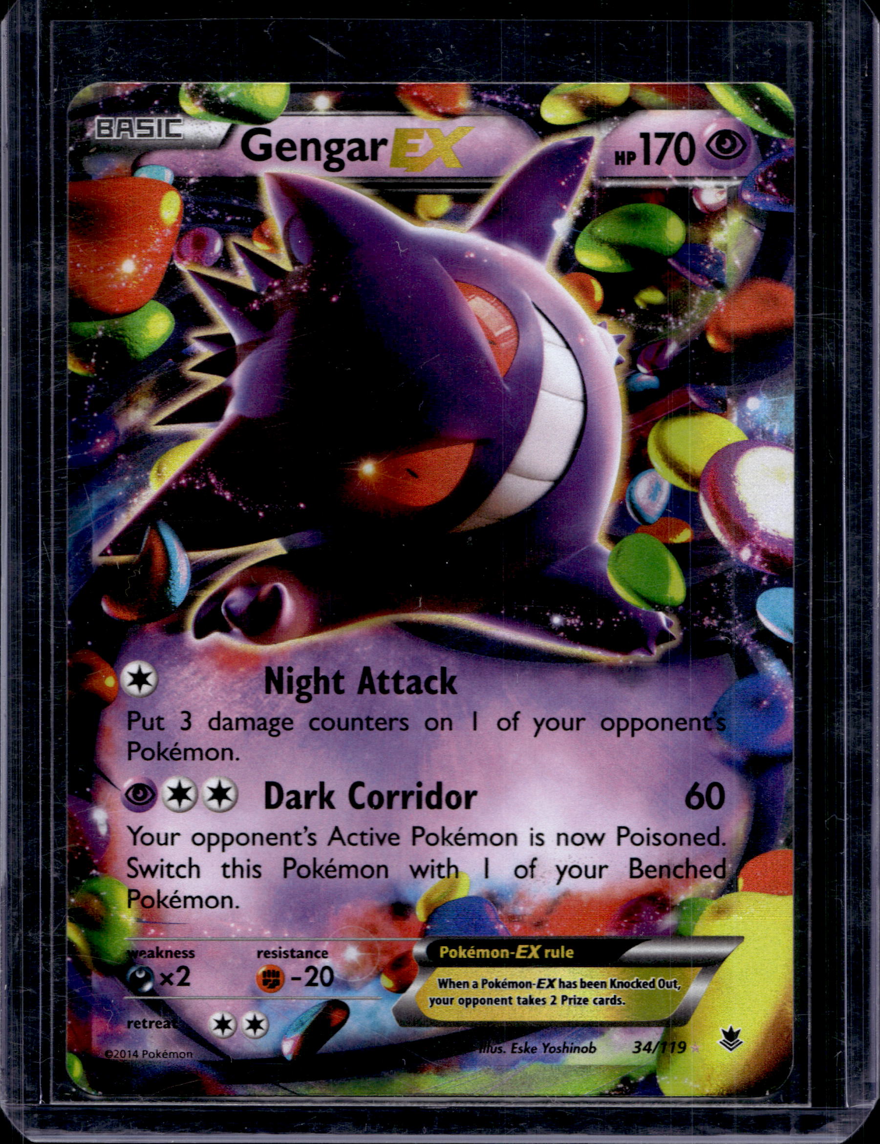 Gengar EX 34 Raw RookieLegends