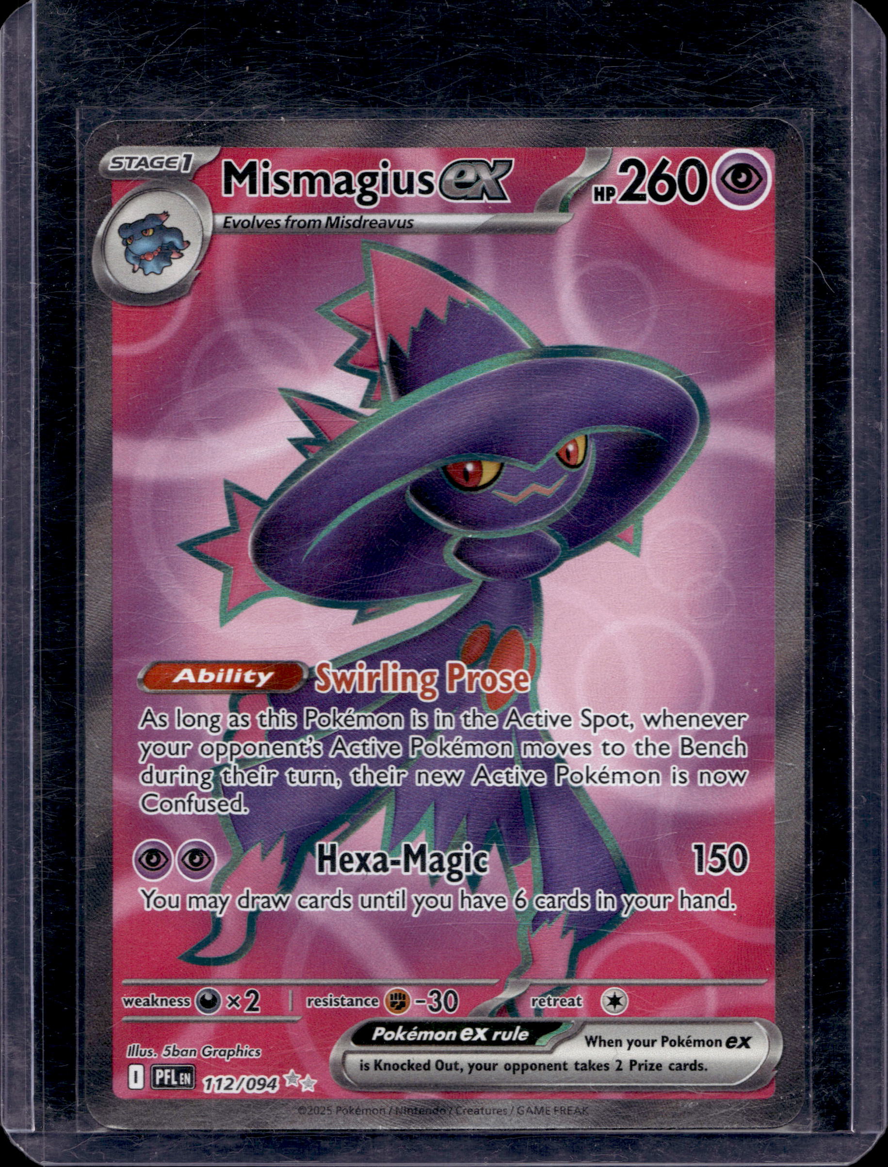 Mismagius Ex 112/094 Raw RookieLegends