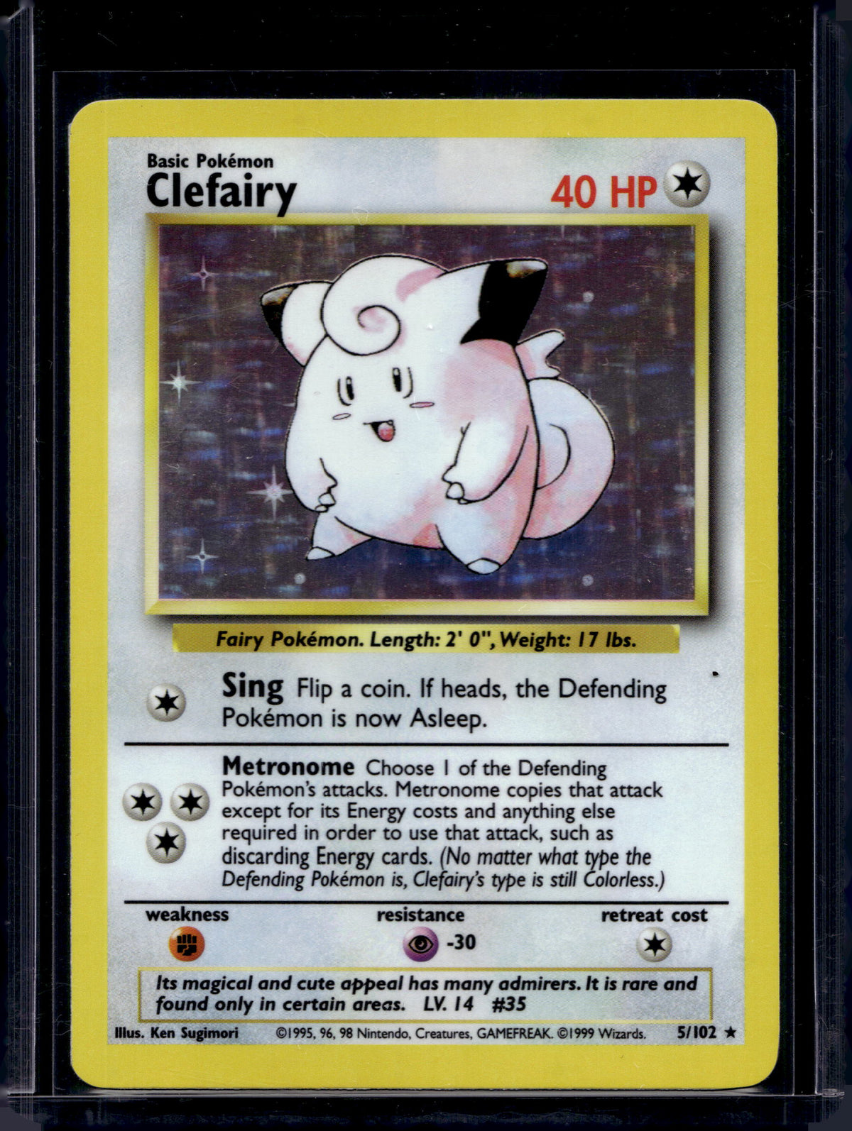 Clefairy (Base Set - Holo) 5/102 Raw