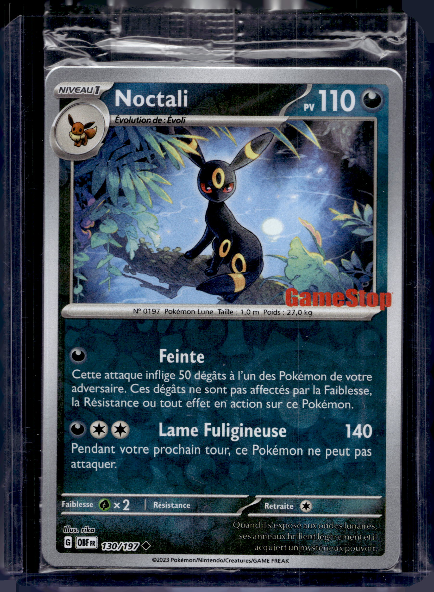 Umbreon (GameStop Exclusive) Sealed Promo 130/197 Reverse Holofoil Raw RookieLegends