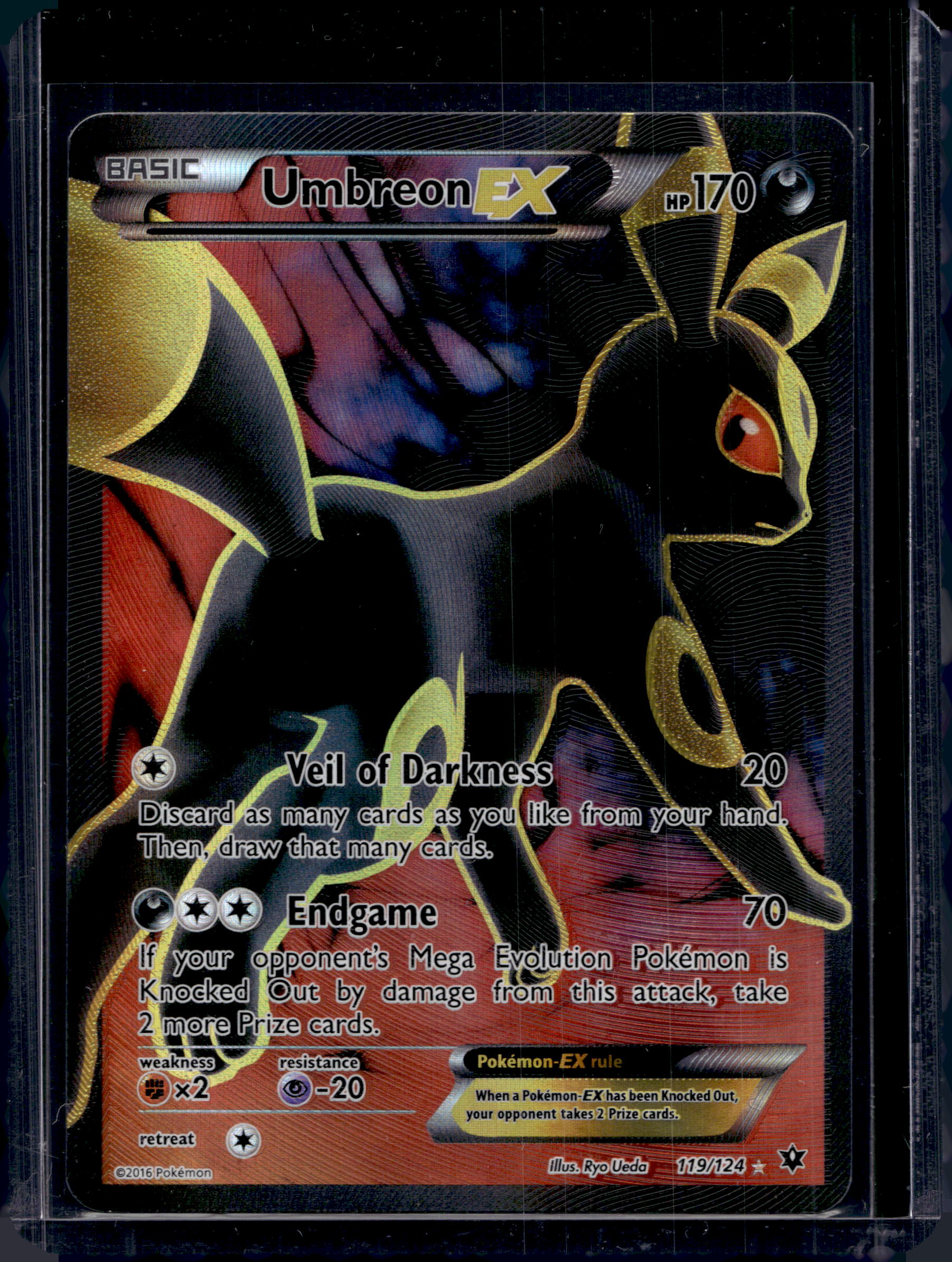 Umbreon EX 119/124 Raw RookieLegends