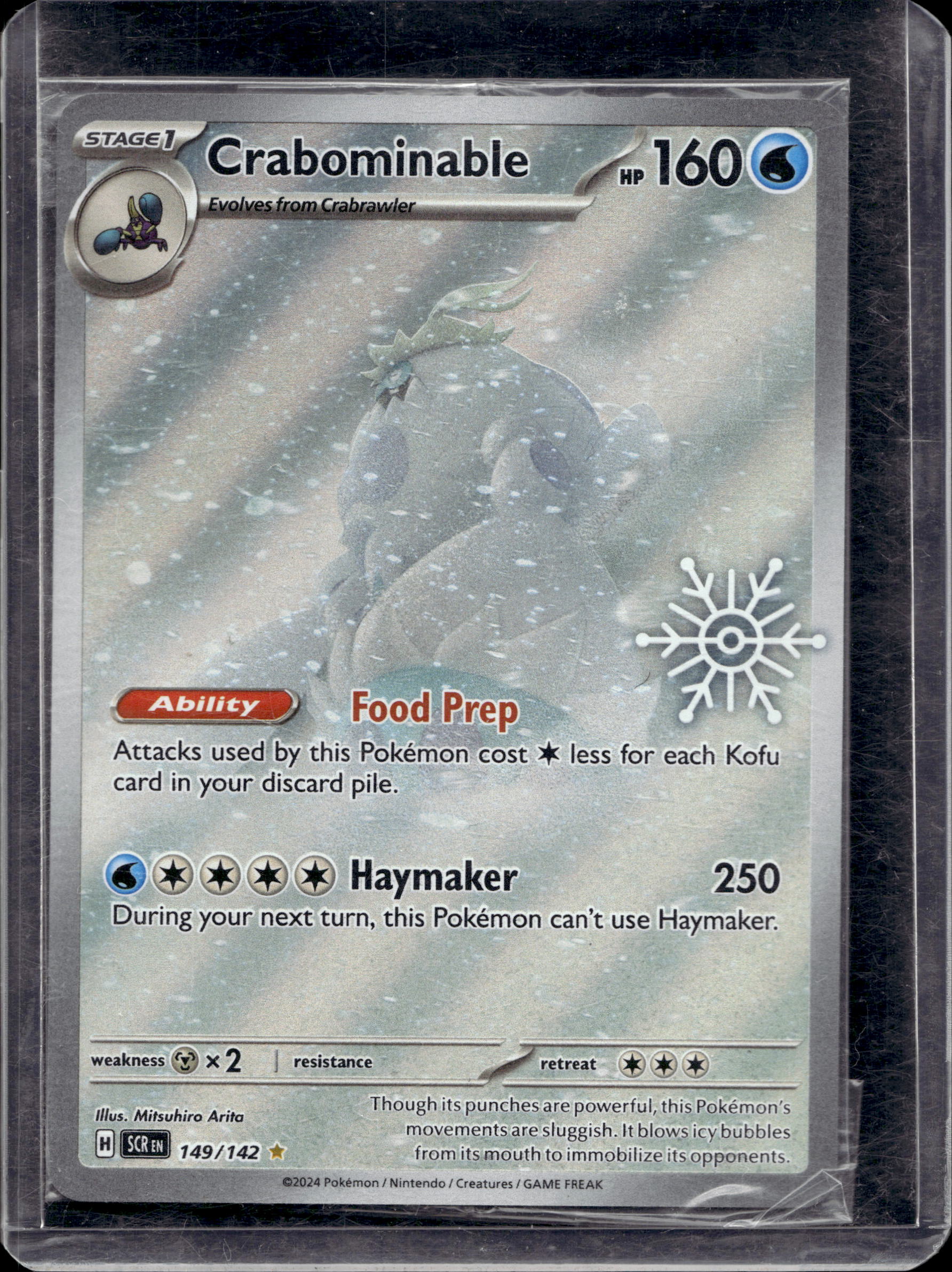 Crabominable - Holiday Calendar Stamped - Sealed Promo 149/142 Raw RookieLegends
