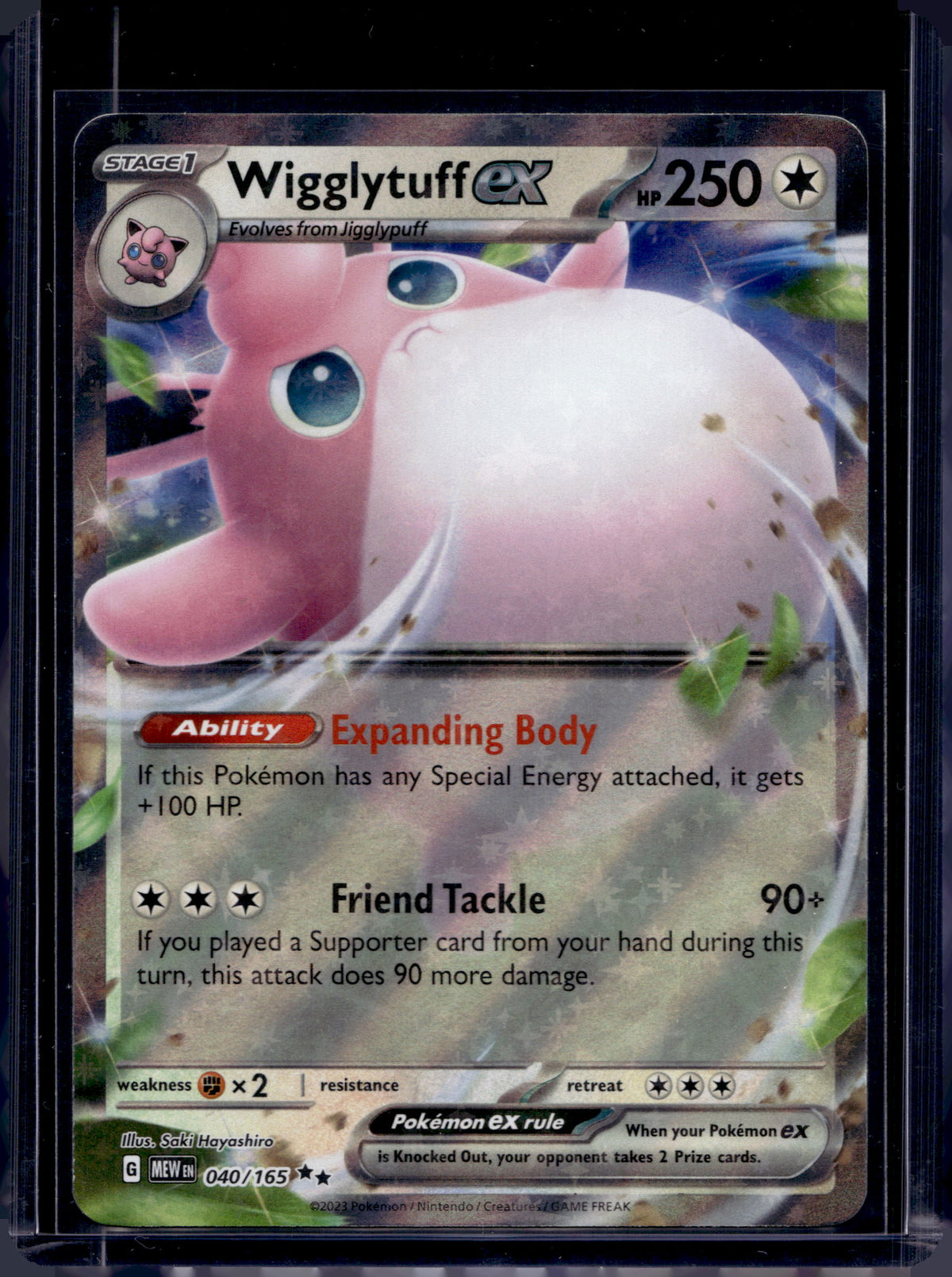Wigglytuff Ex 040/165 Raw