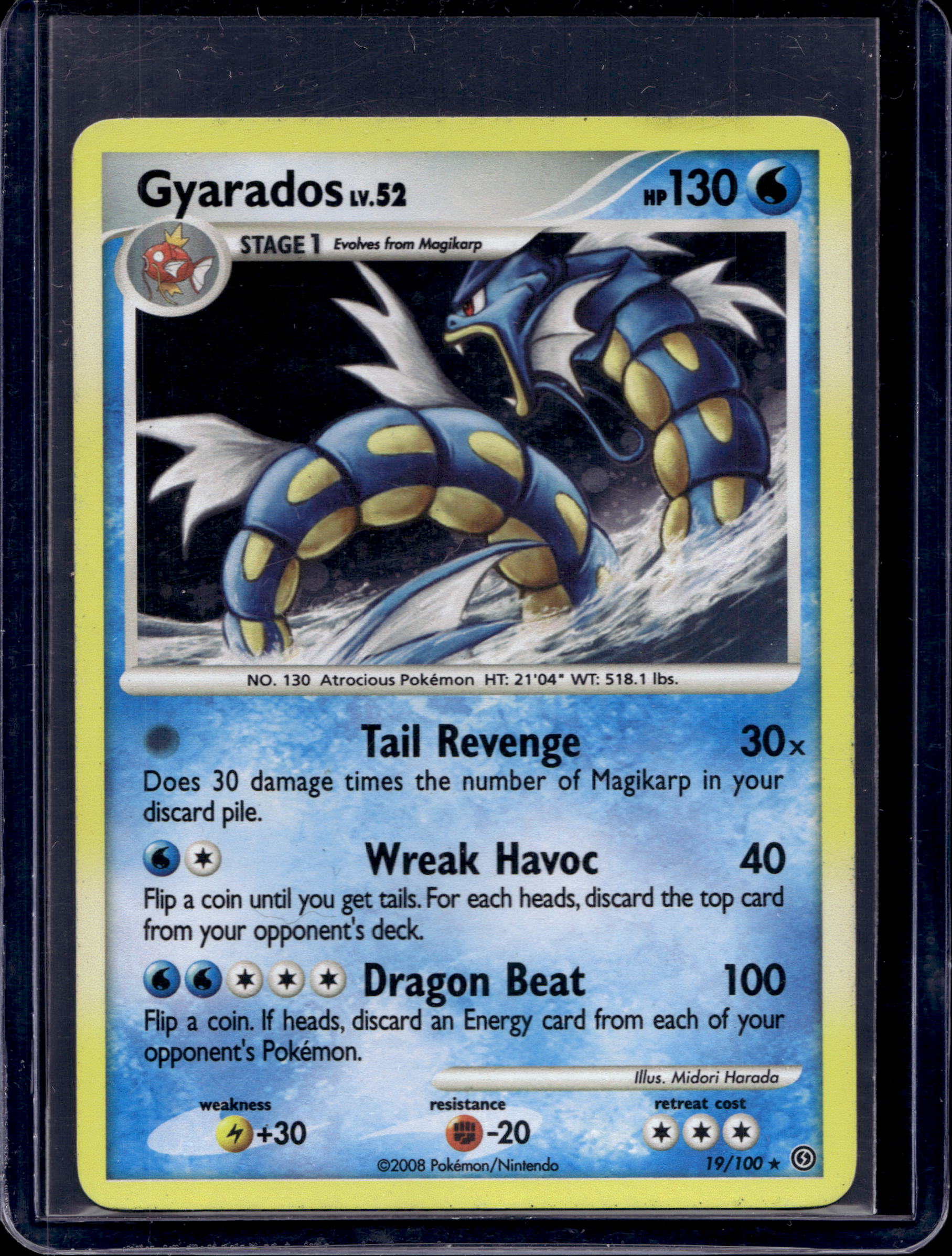 Gyarados - Stormfront 19/100 Raw RookieLegends