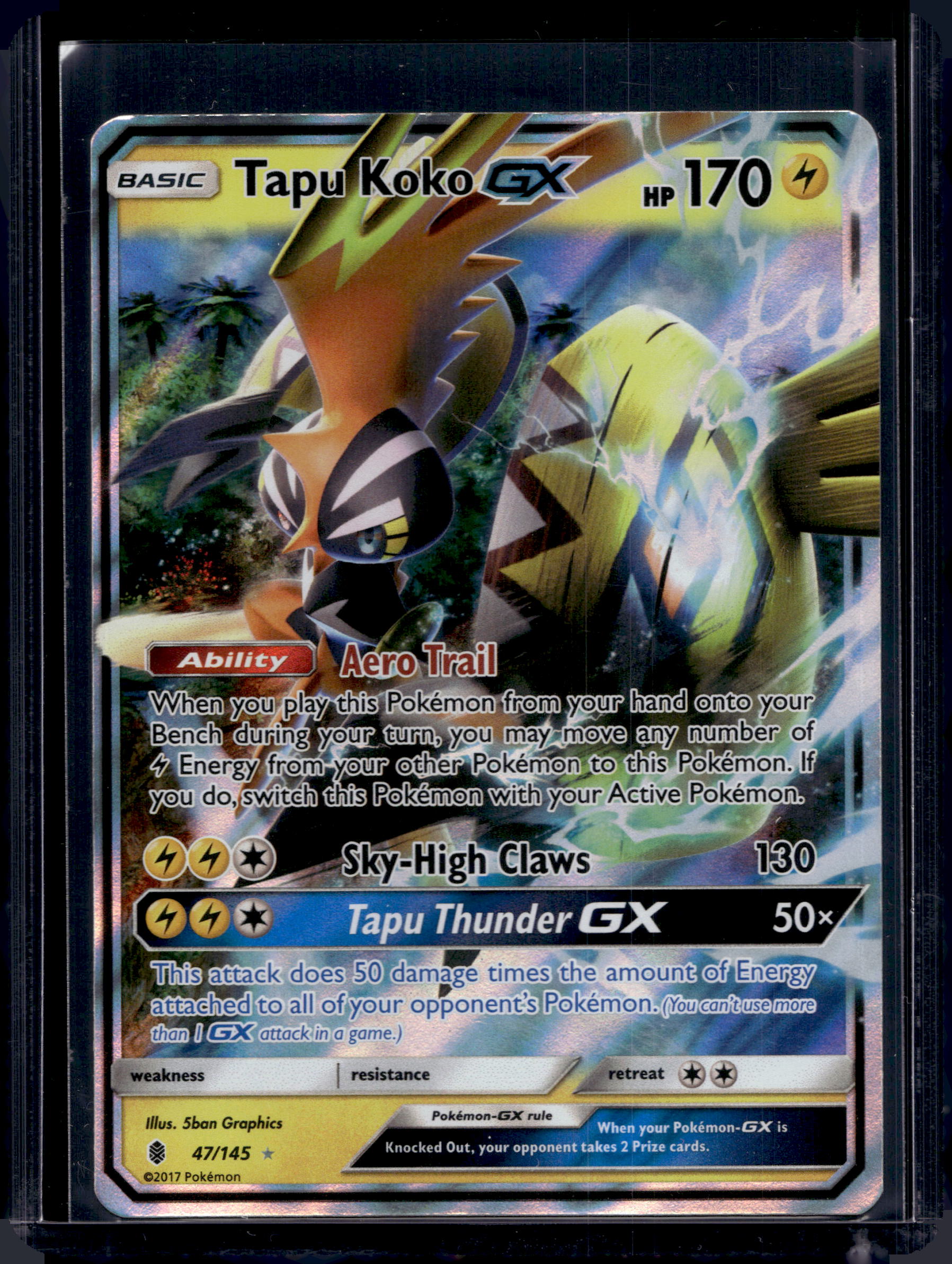 Tapu Koko GX 47/145 Raw RookieLegends