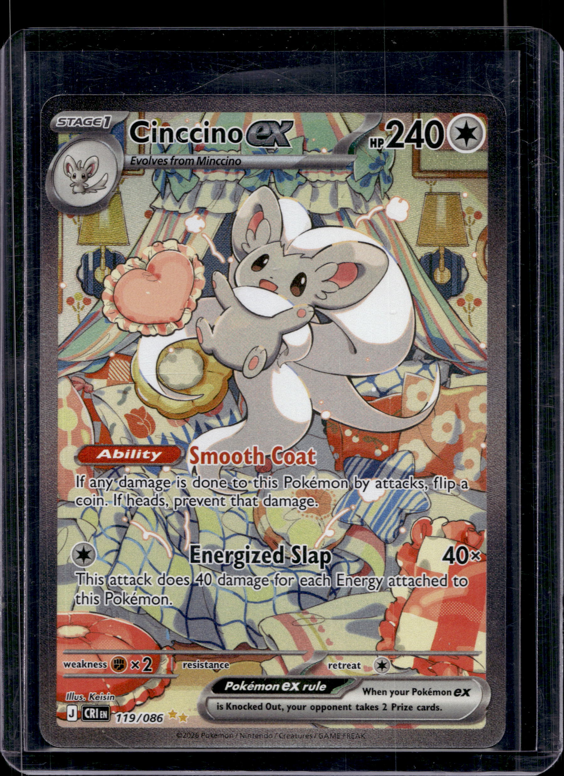 Cinccino ex 119/086 Raw RookieLegends